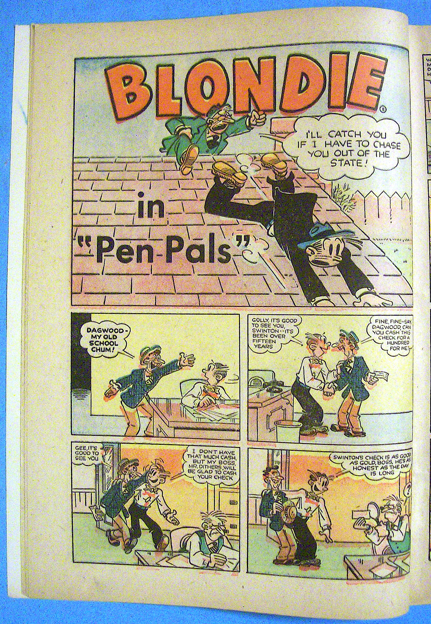 Blondie Comic #95 October 1955 Canned