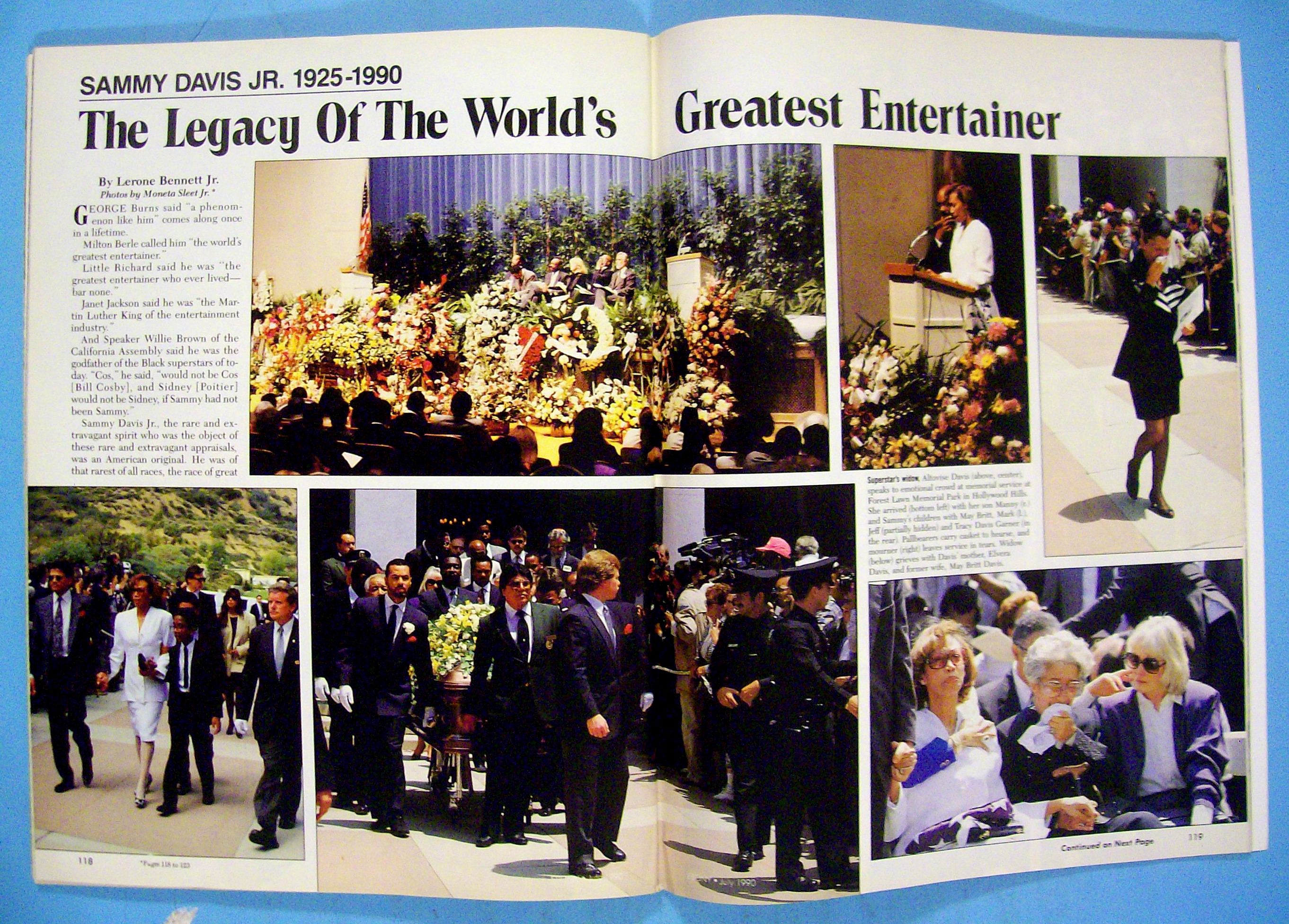 Ebony Magazine July 1990 Sammy Davis Junior (1925-1990)