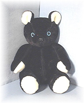 Hand Made BLACK Blue Eyed Mary Lee Bear