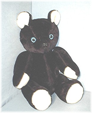 Hand Made BLACK Blue Eyed Mary Lee Bear