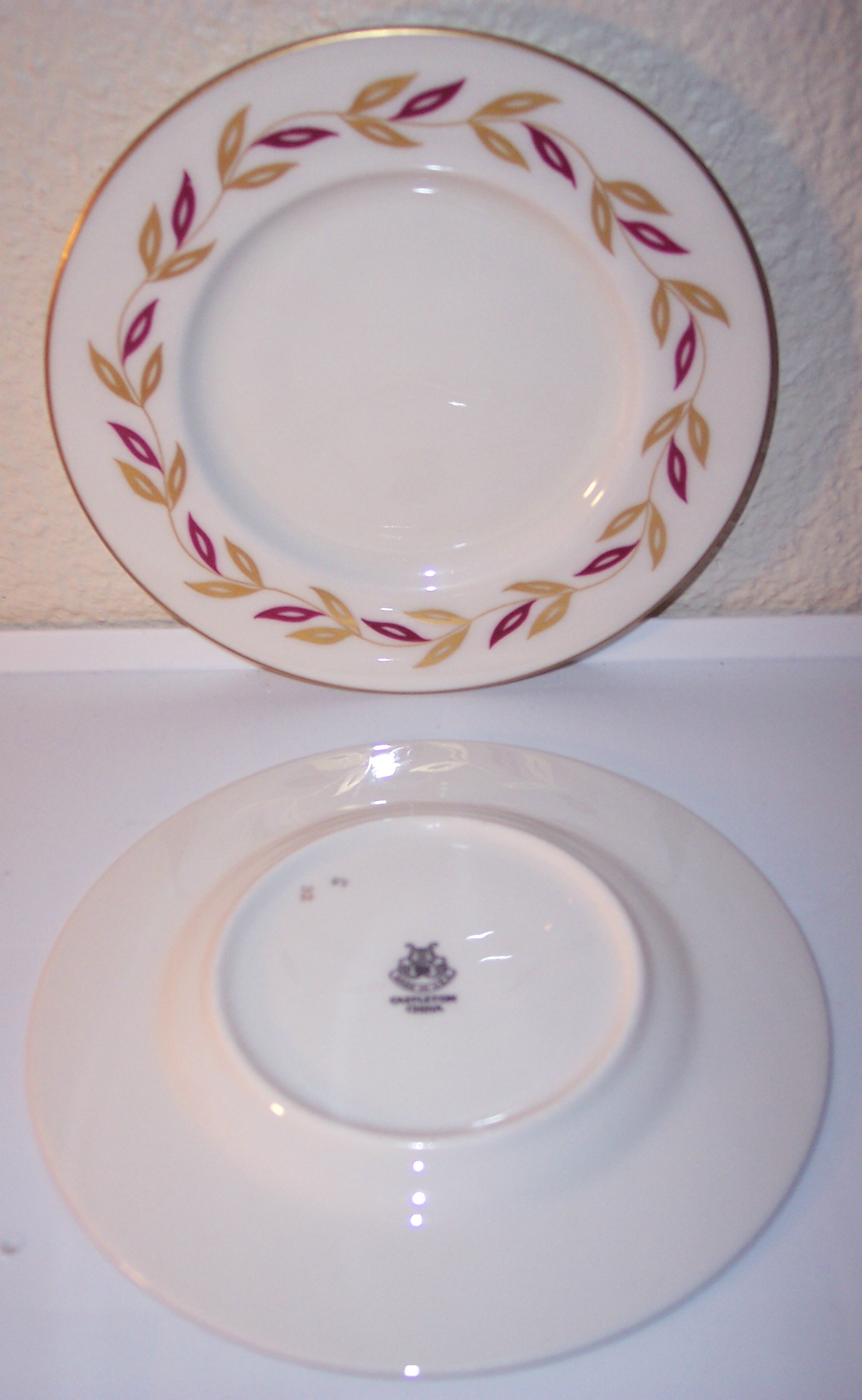 Castleton China Victoria Bread Plate! Flawless!