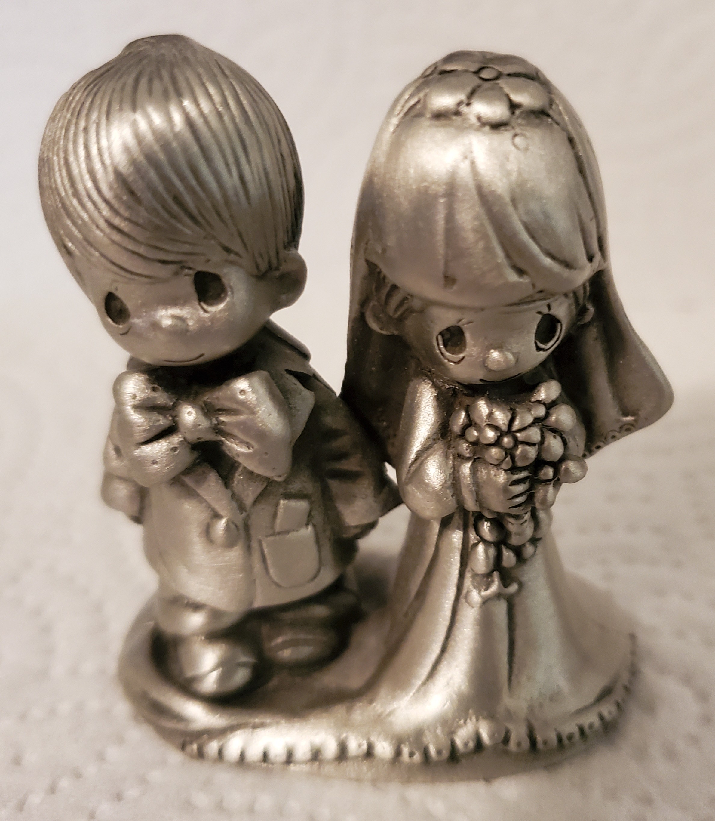 Precious Moments Bride and Groom Pewter