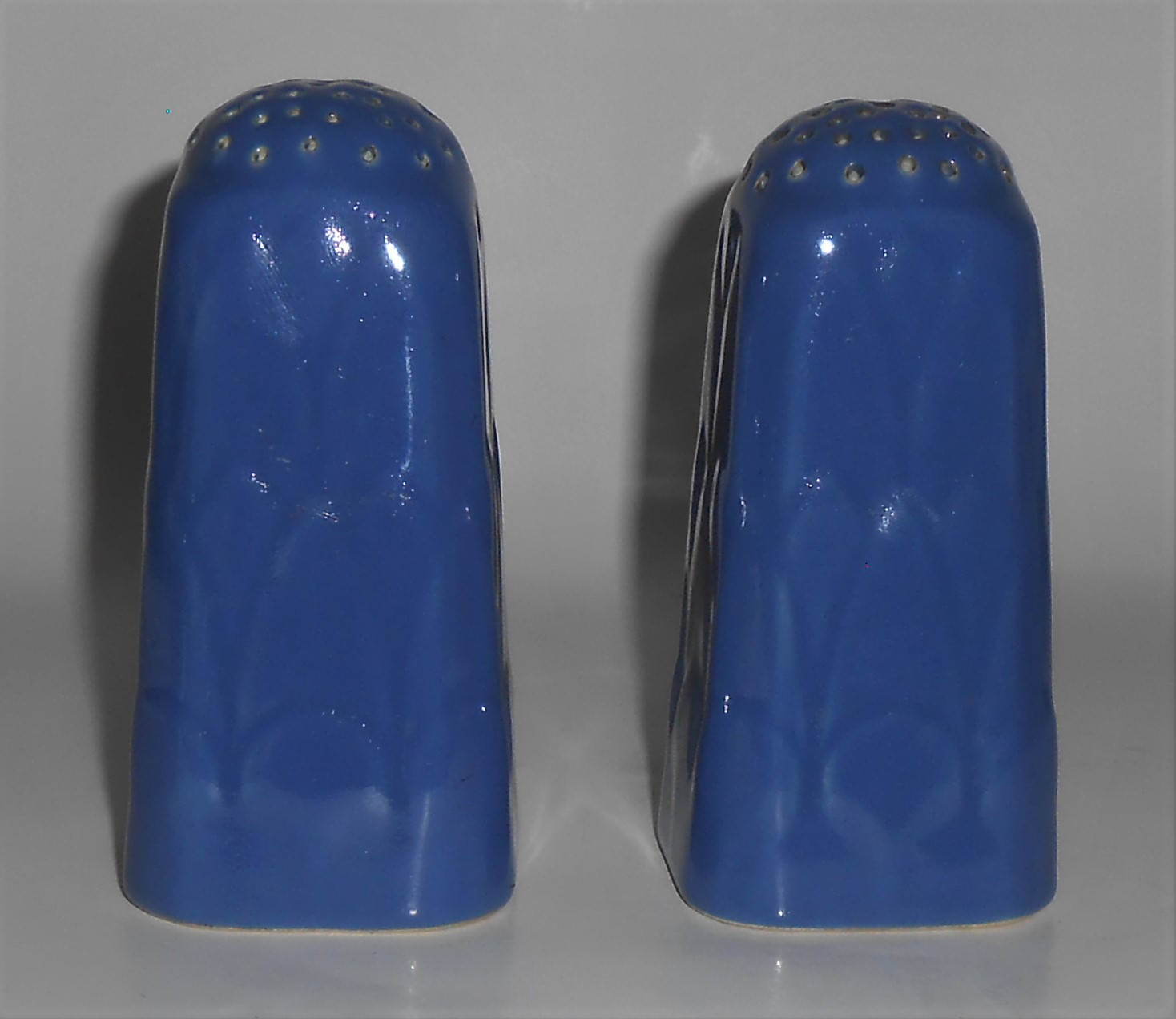 Coors Pottery Coorado Blue Salt & Pepper Shaker Set