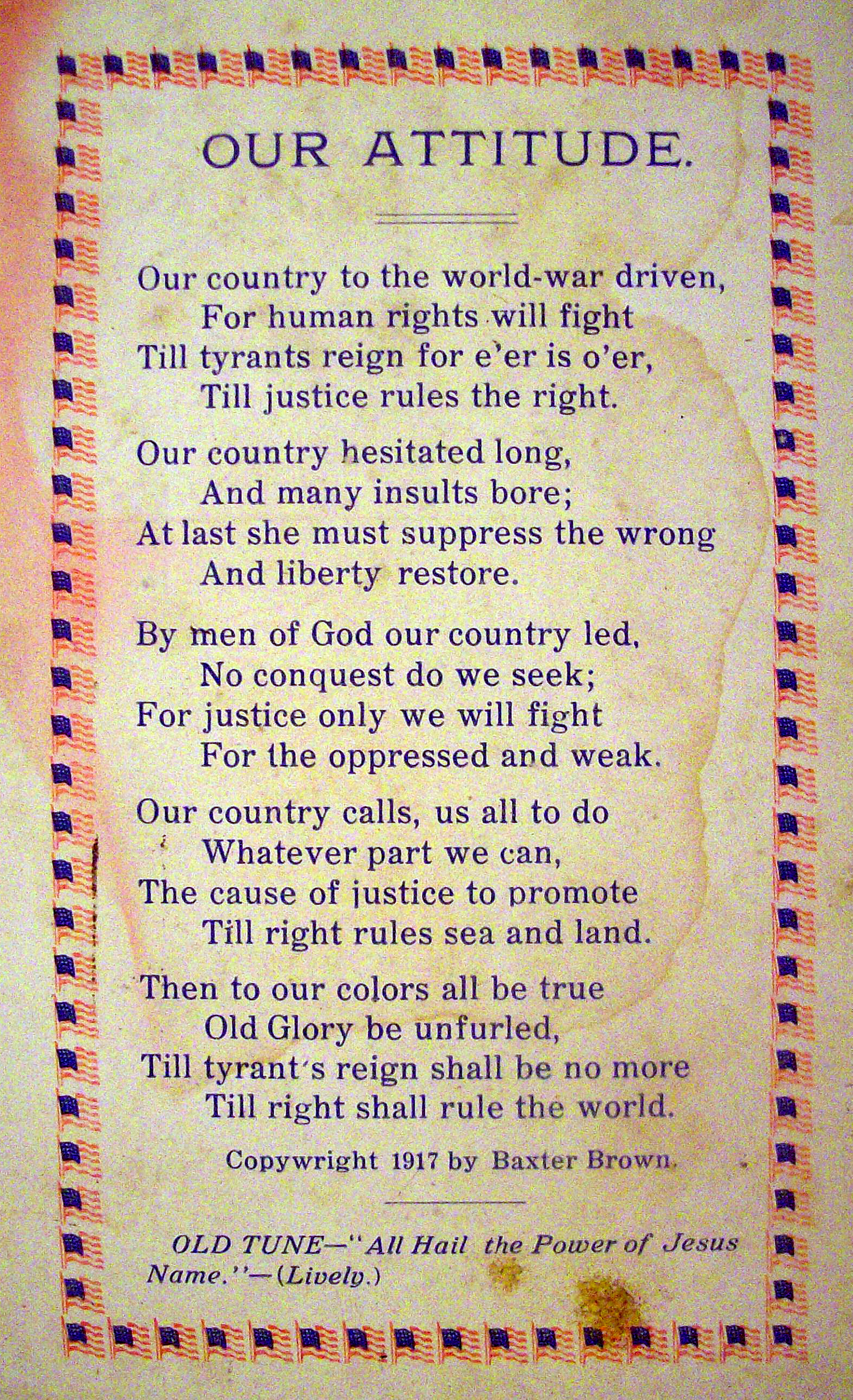 Our Attitude Postcard