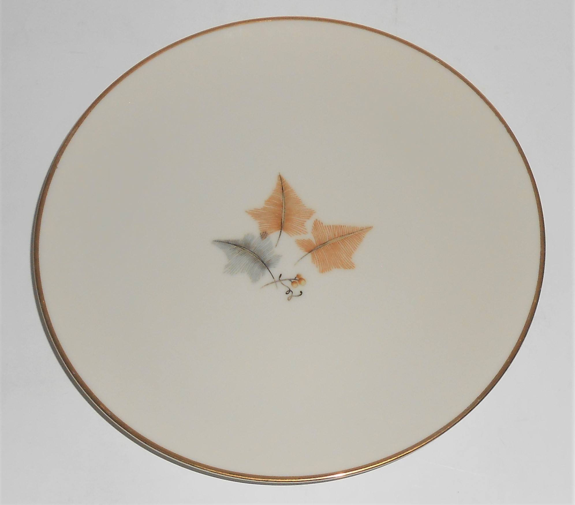 Ohata Japan China Porcelain Topaze Salad Plate w/Gold