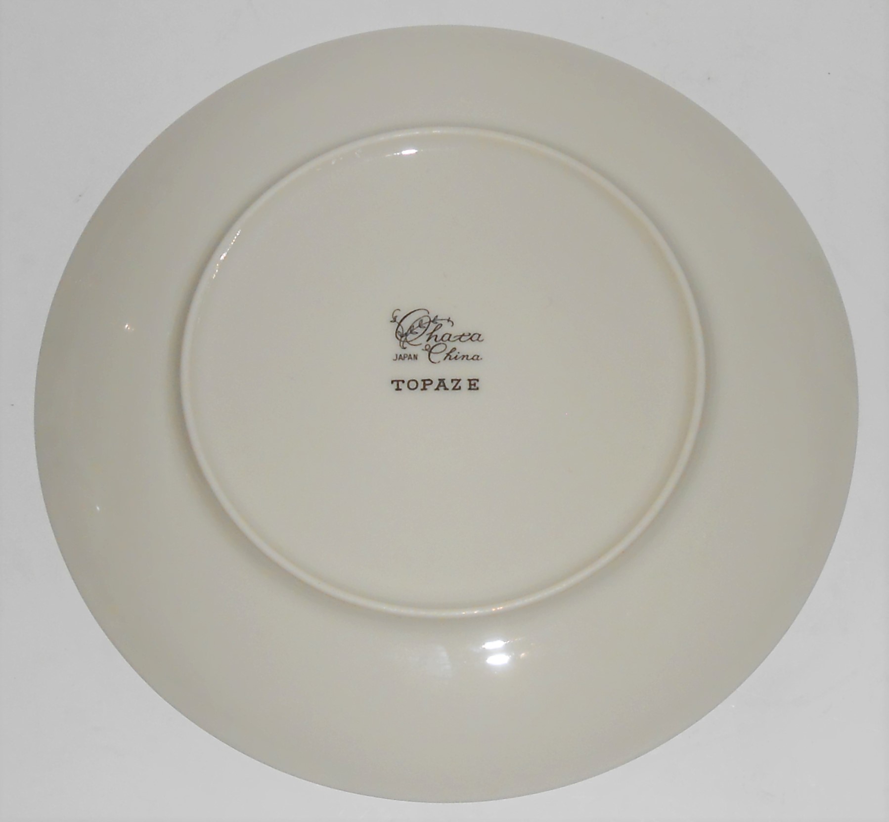 Ohata Japan China Porcelain Topaze Salad Plate w/Gold
