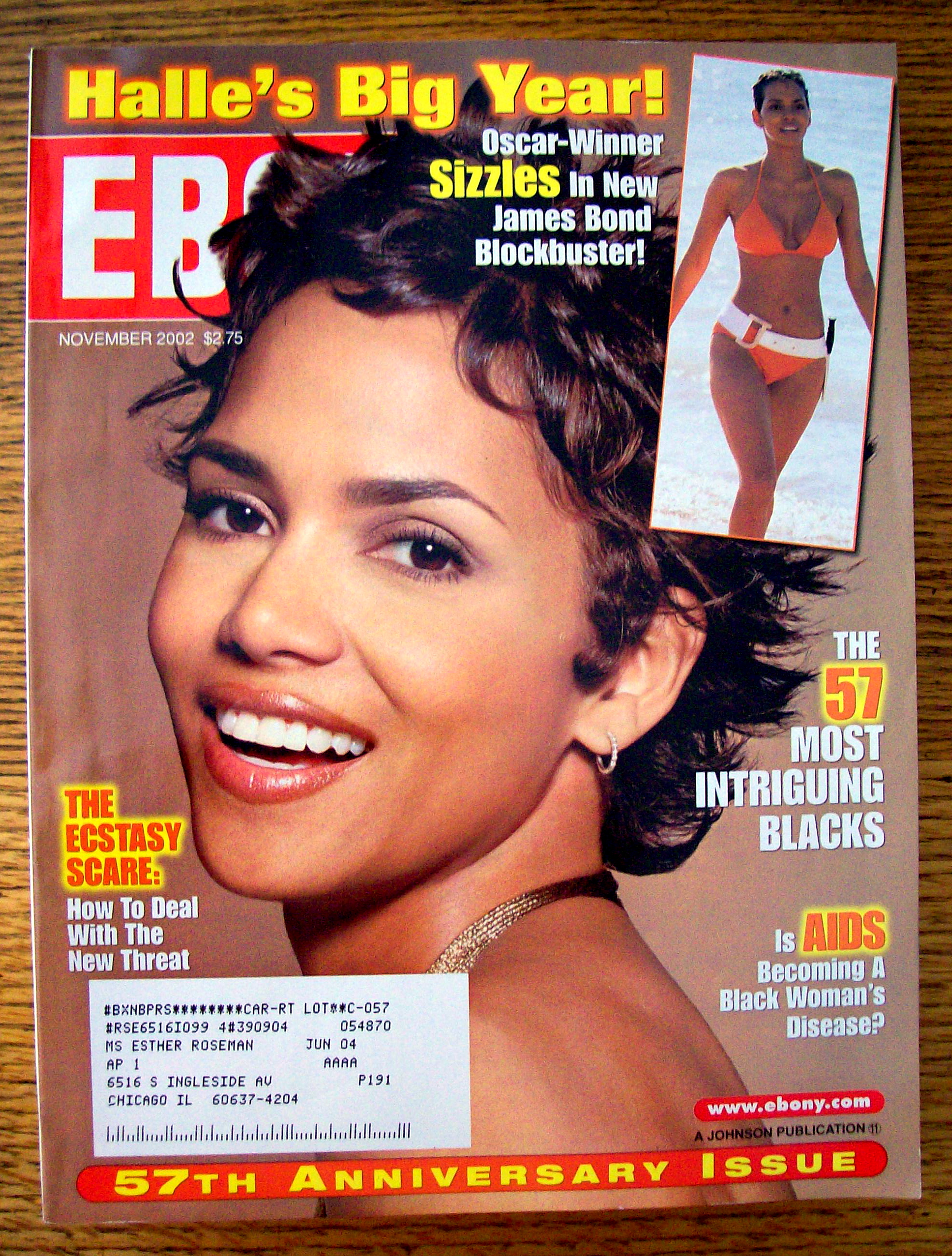Ebony Magazine - November 2002 - Halle's Big Year