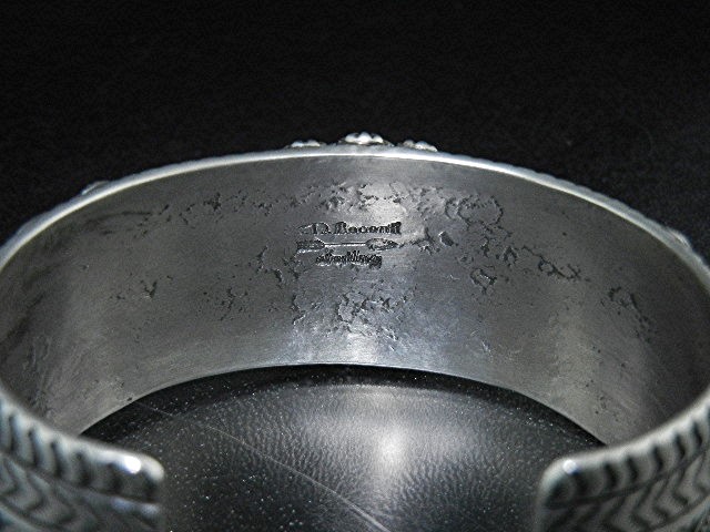 Darryl Becenti RIP Sterling Silver Turquoise Cuff