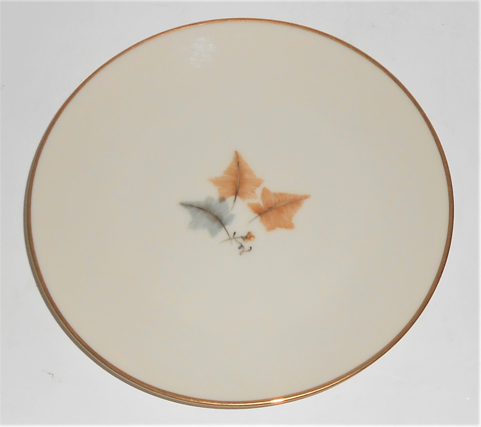 Ohata Japan China Porcelain Topaze Bread Plate w/Gold