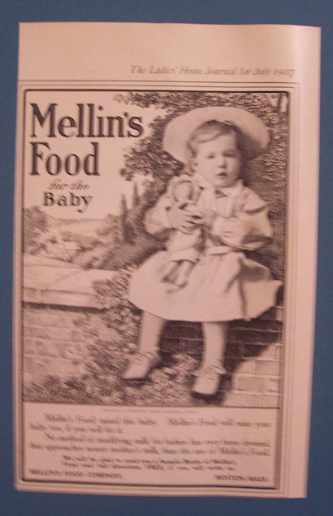 1907  Mellin's  Baby  Food