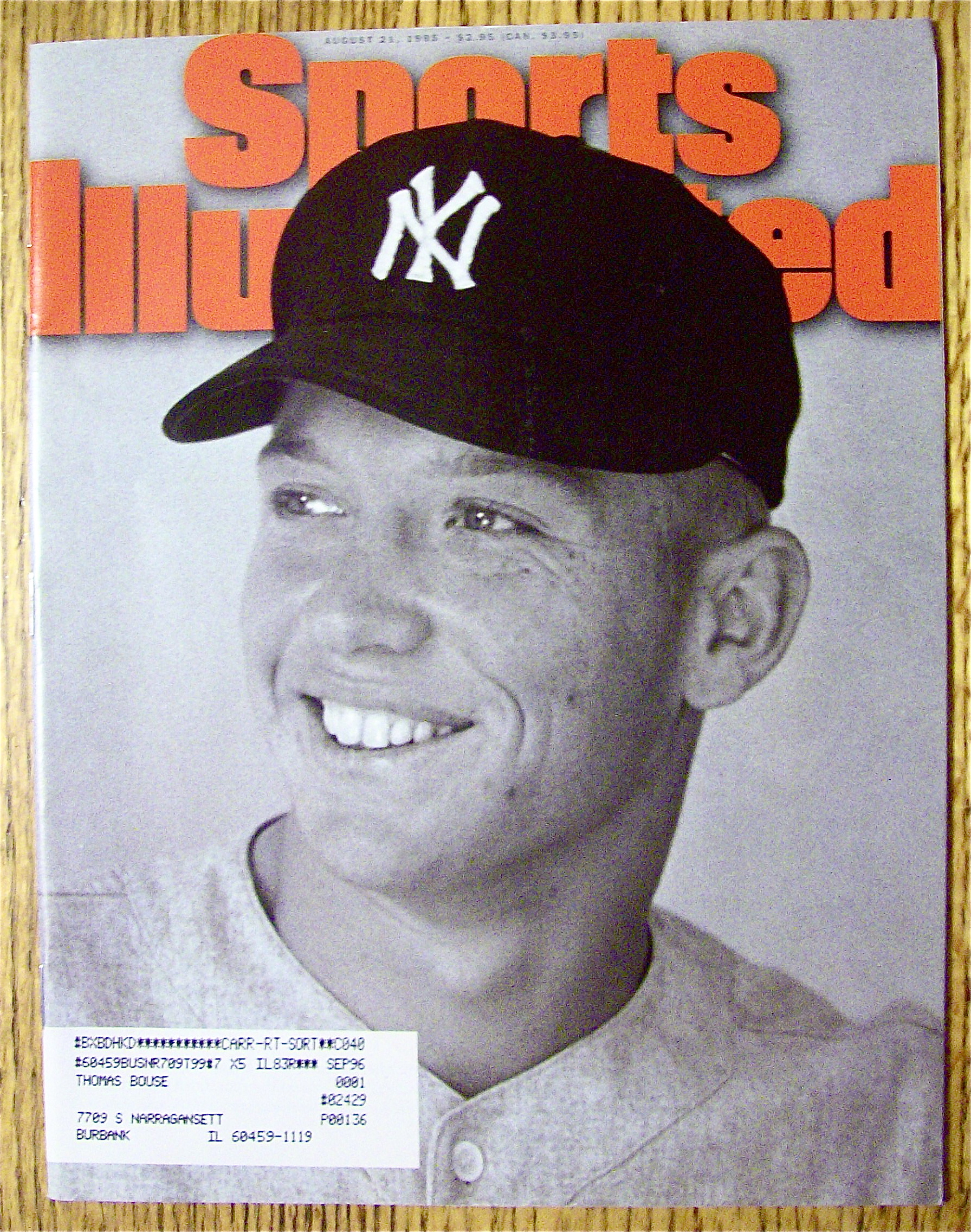 Sports Illustrated-August 21, 1995-Mickey Mantle