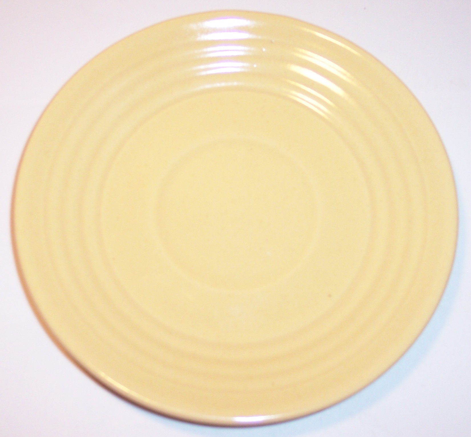 Bauer Pottery Ring Ware Ivory Saucer!
