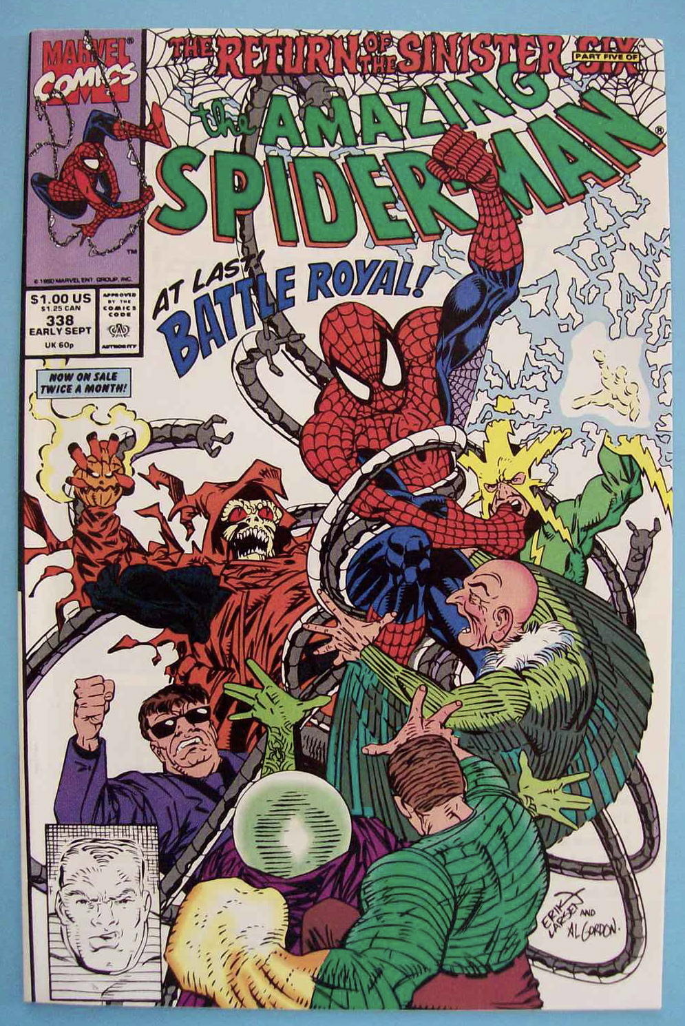 Spider-Man Comics - Early Sept 1990 - Death From Above