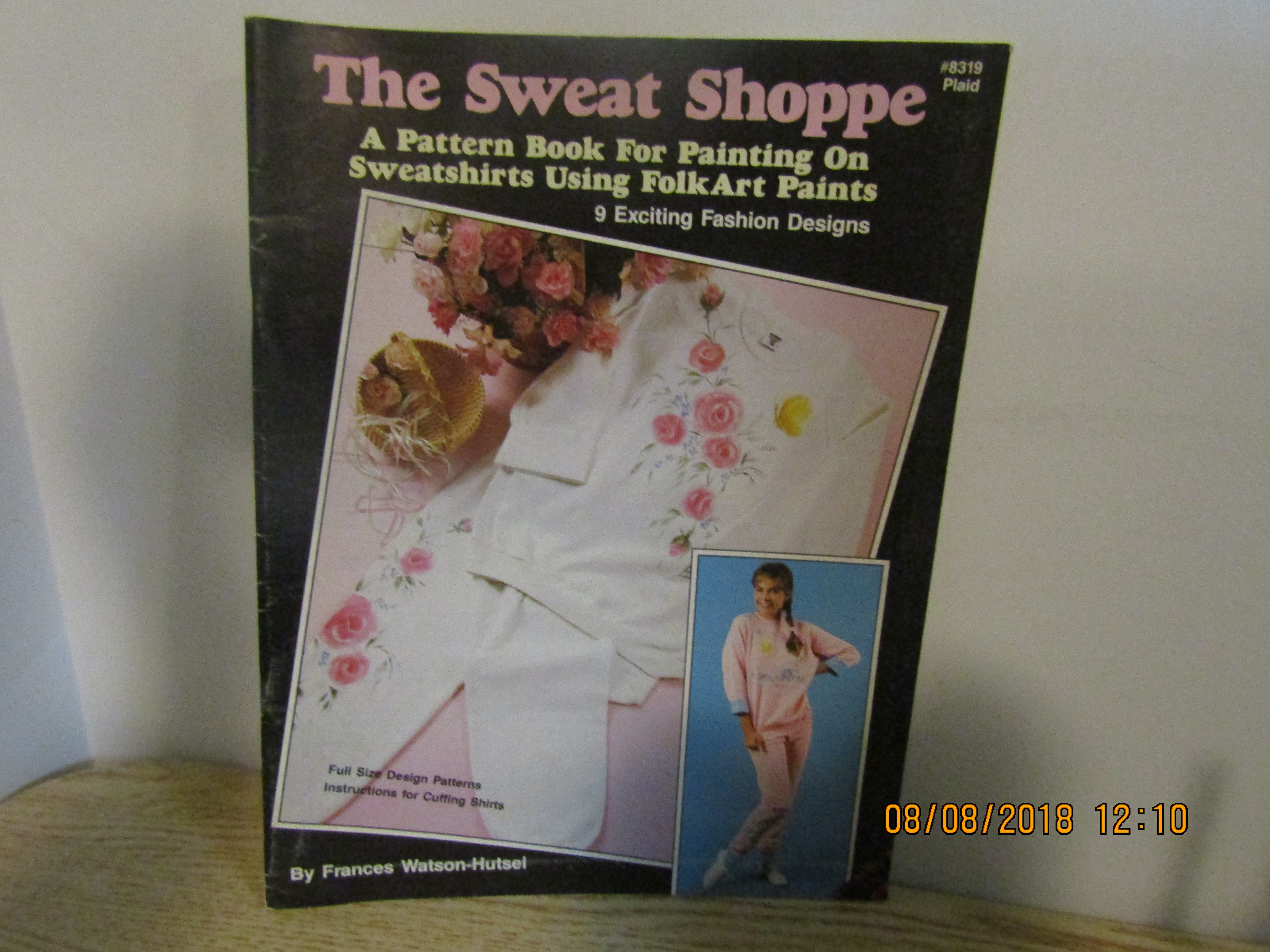 Plaid Book Folk Art Painting The Sweat Shoppe #8319