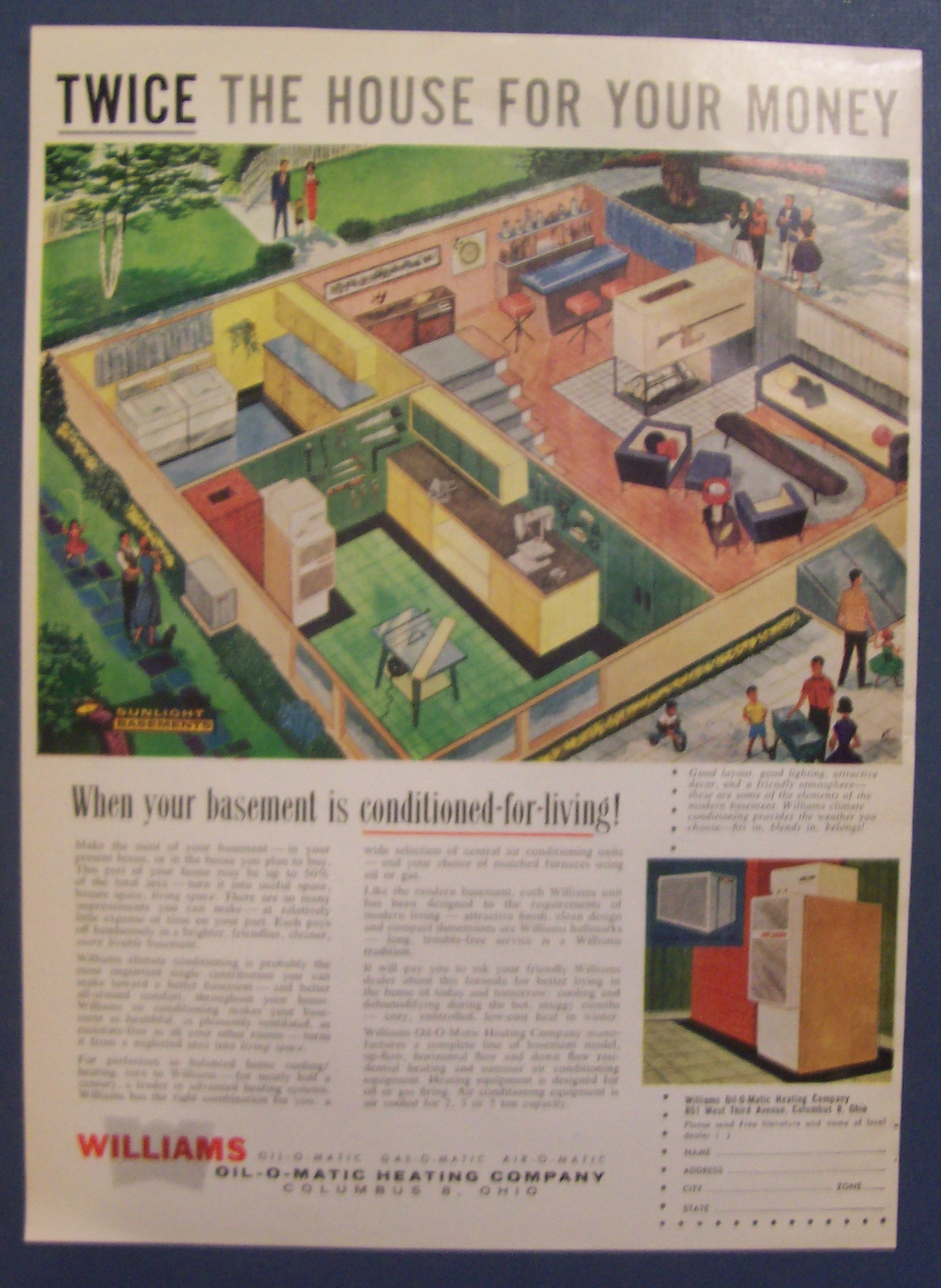 1959  Williams  Oil - O - Matic  Heating