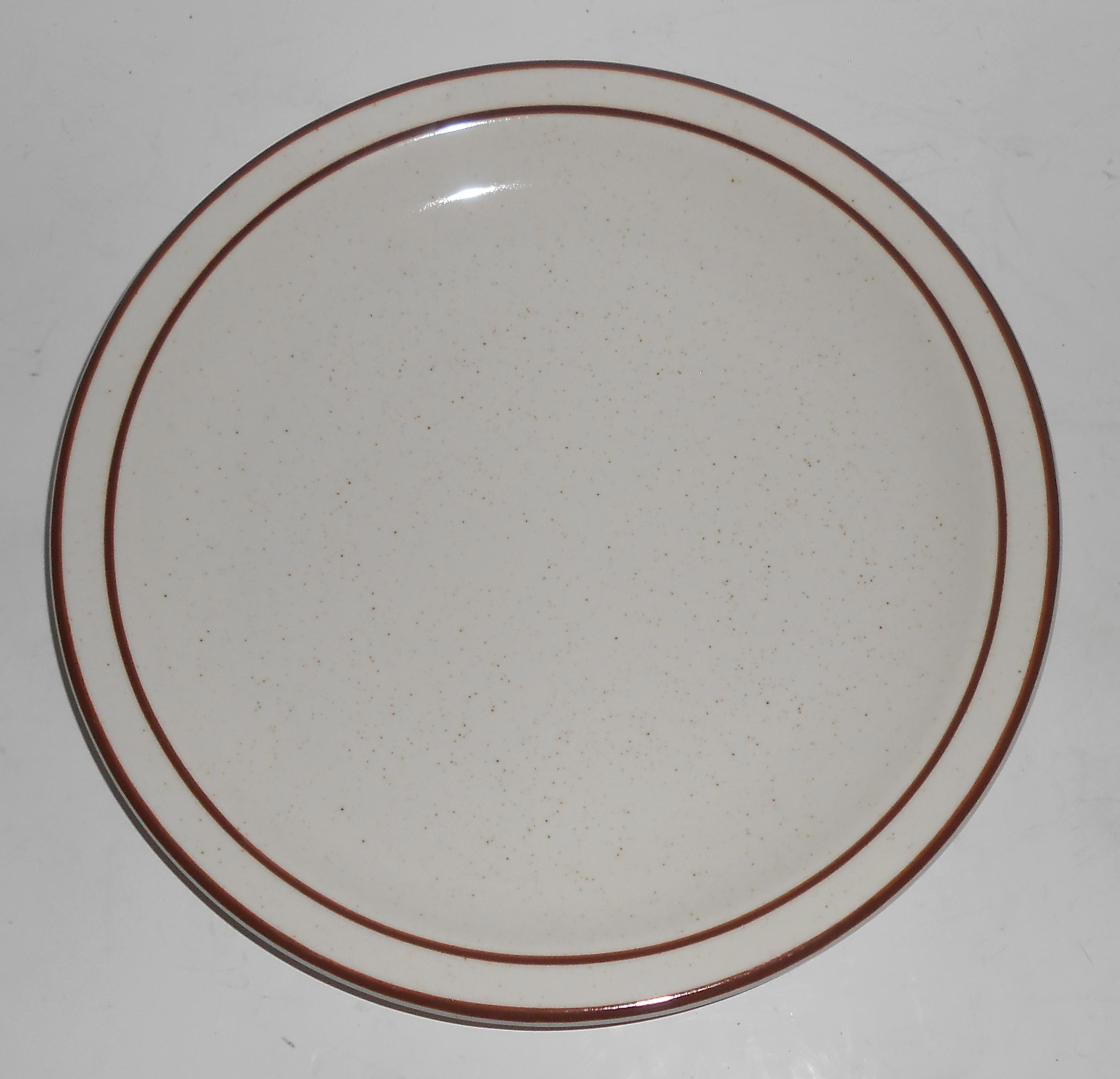 VINTAGE Buffalo Restaurant China Brown Band 9-5/8'' Pla