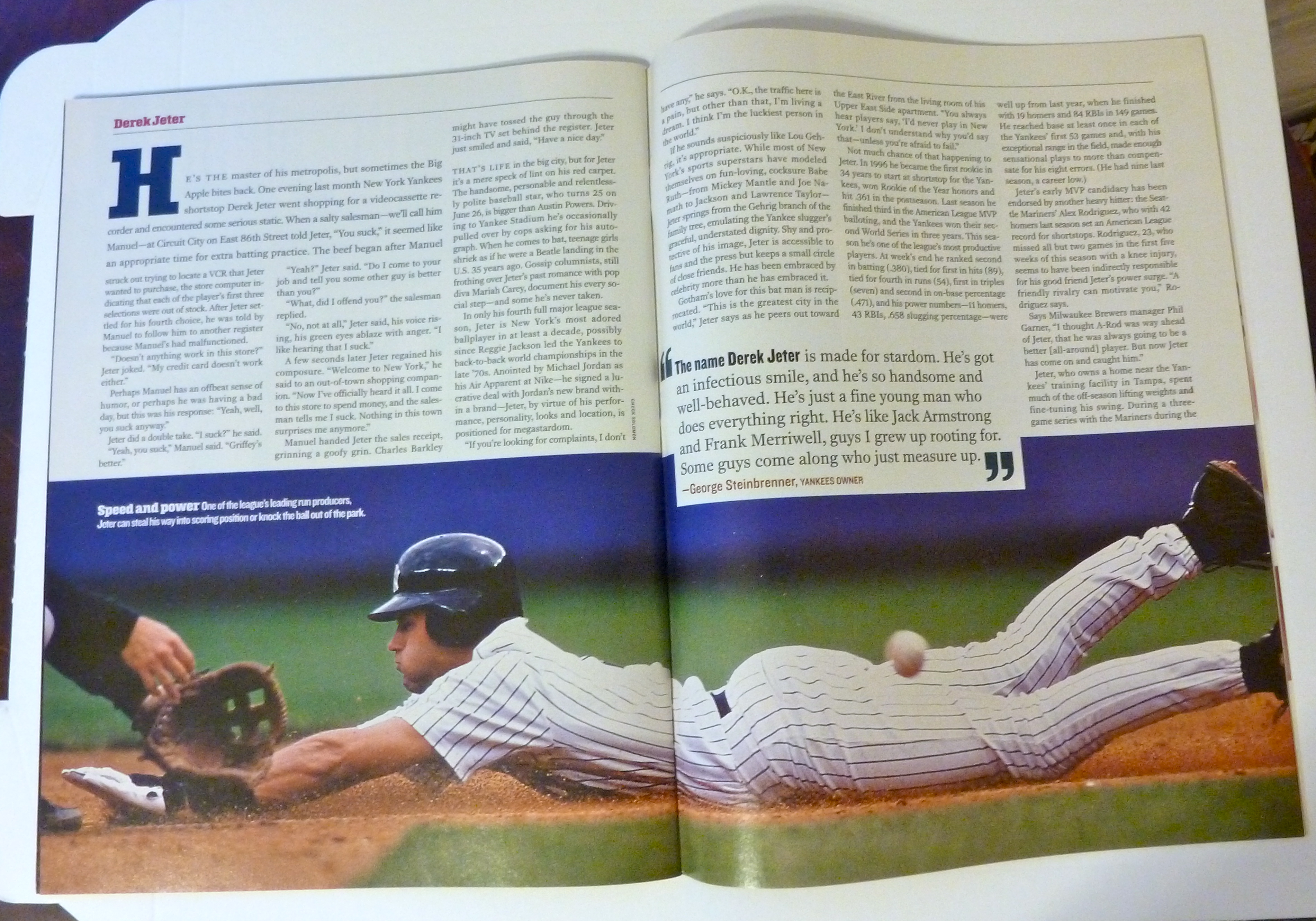 Sports Illustrated Magazine June 21, 1999 Derek Jeter