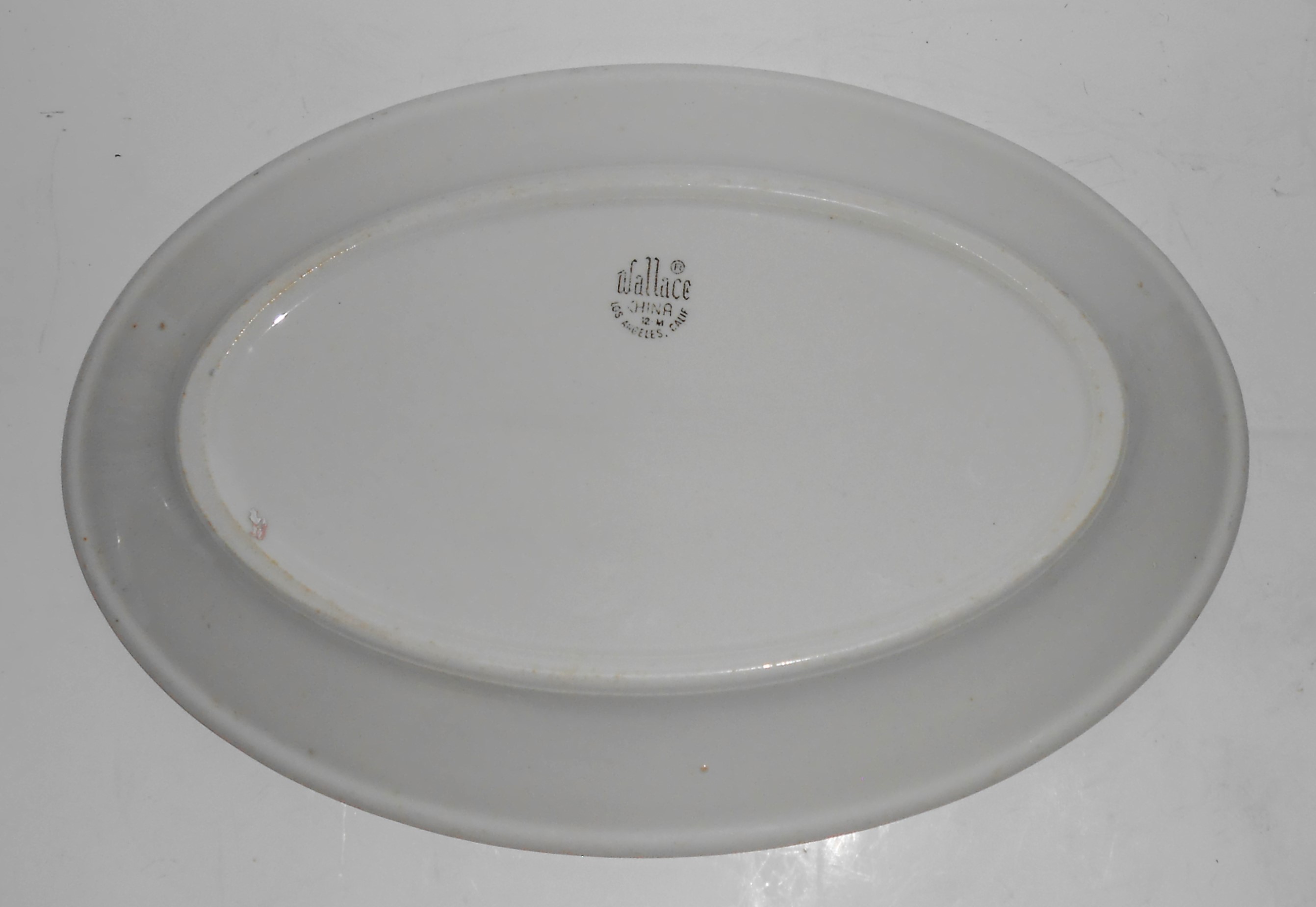 VINTAGE Wallace China Restaurant Ware Black Airbrushed