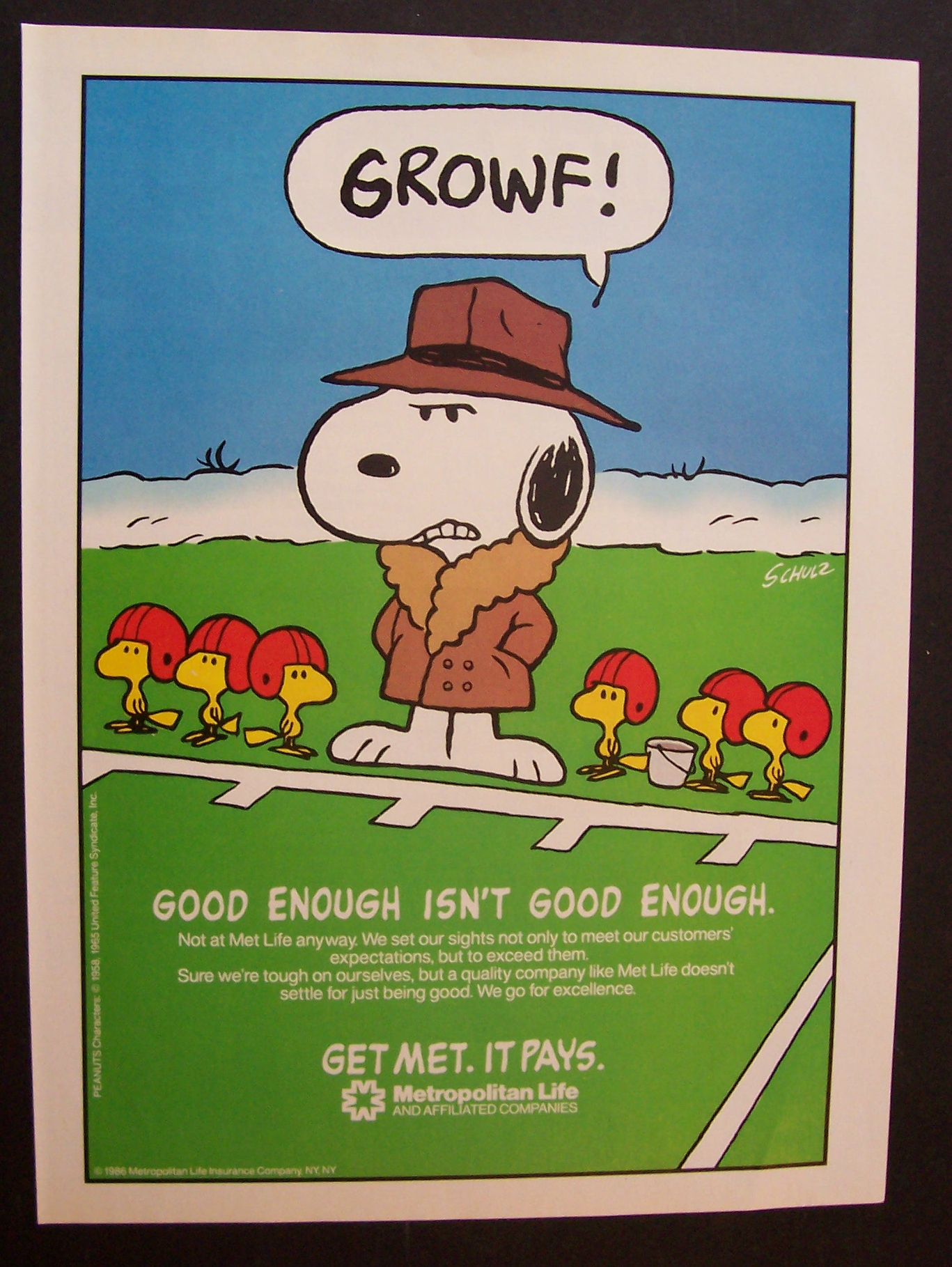 1987 Metropolitan Life Insurance Company w/Snoopy