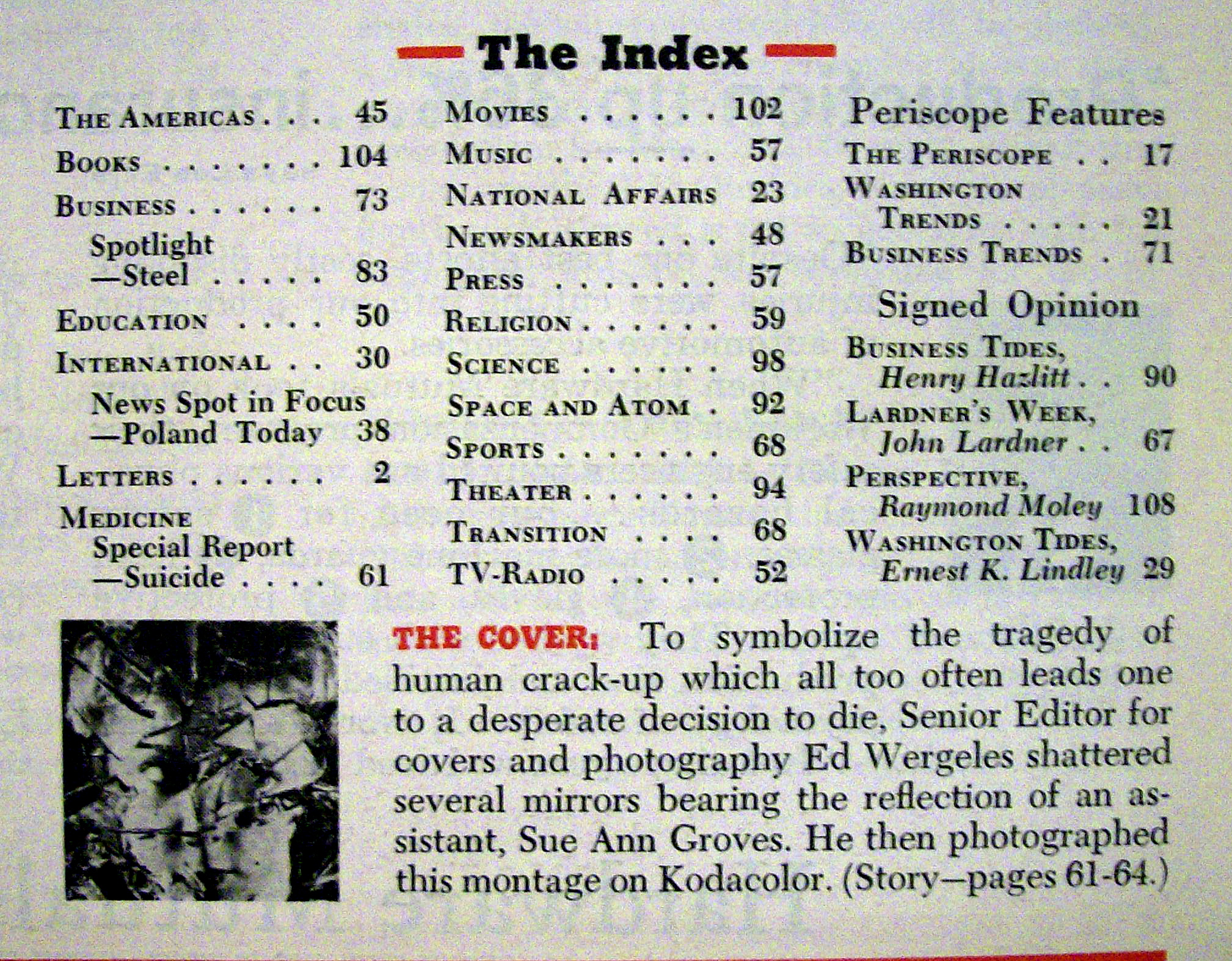 Newsweek Magazine - November 2, 1959