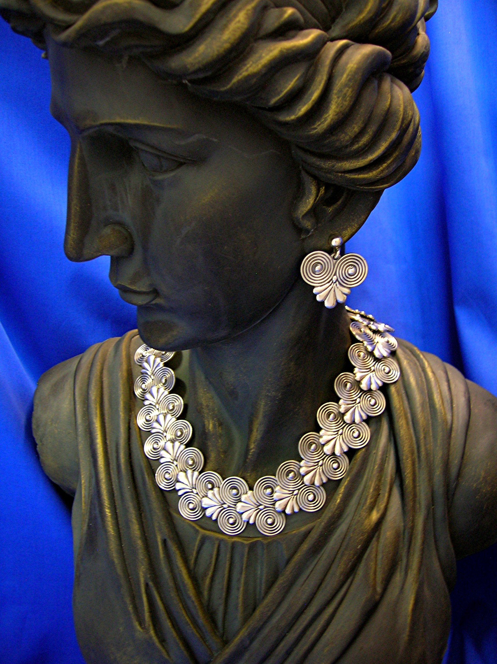 EarringsSterling Silver Taxco Screw Back  Melisio Rodri