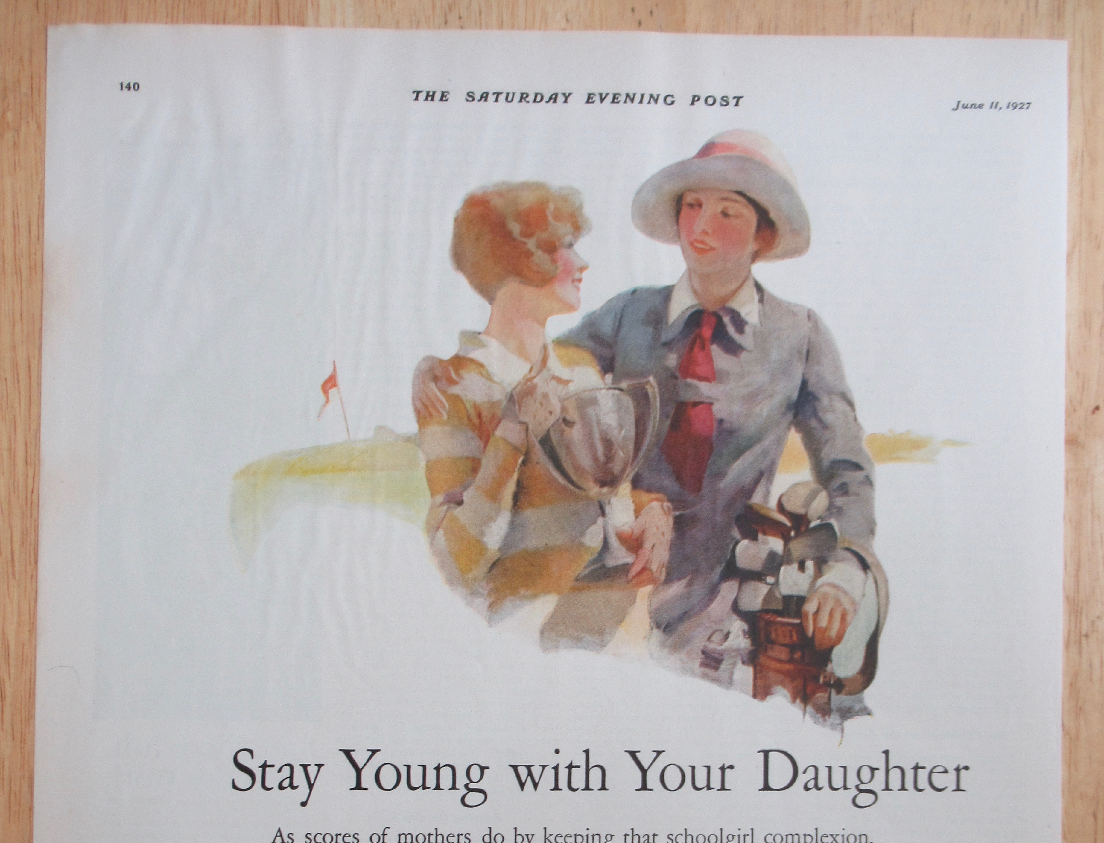 1927 Palmolive Soap with Stay Young With Your Daughter