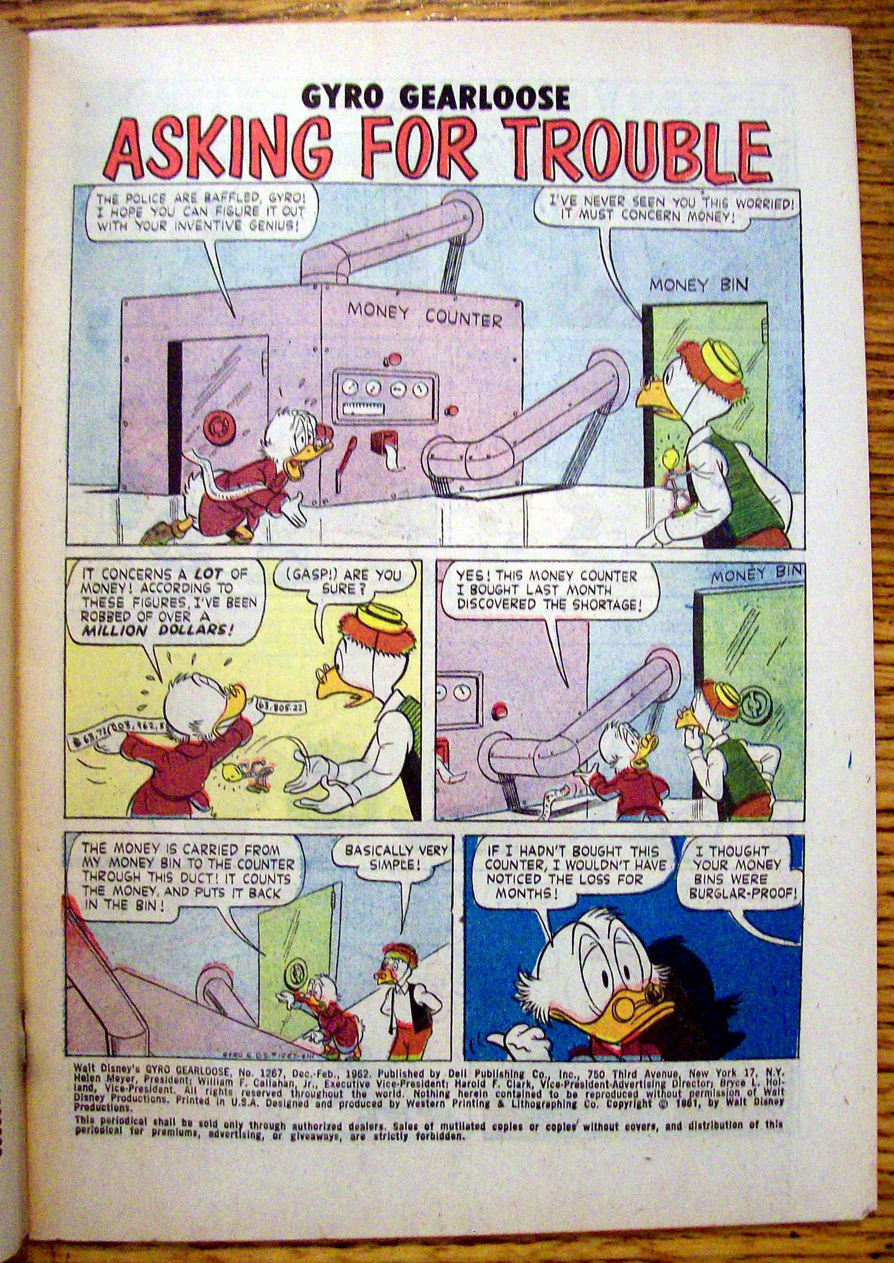 Walt Disney's Gyro Gearloose Comic #1267-Dec-Feb 1962
