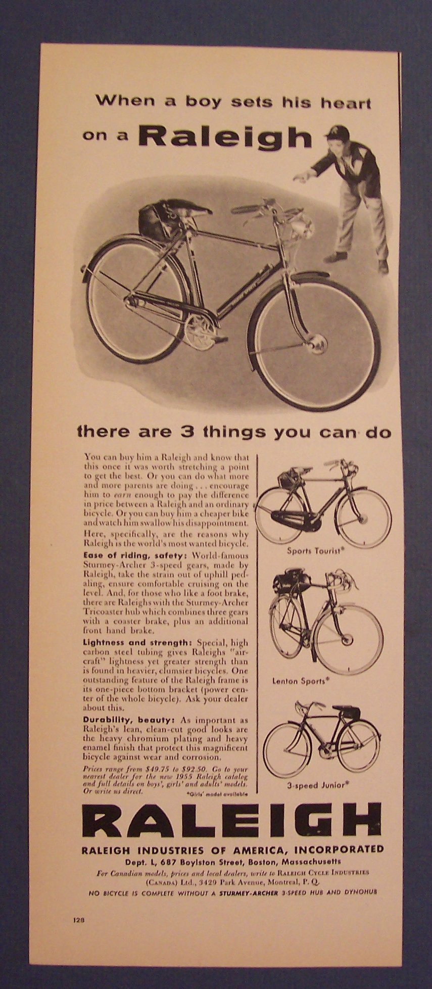 1955 Raleigh Bikes