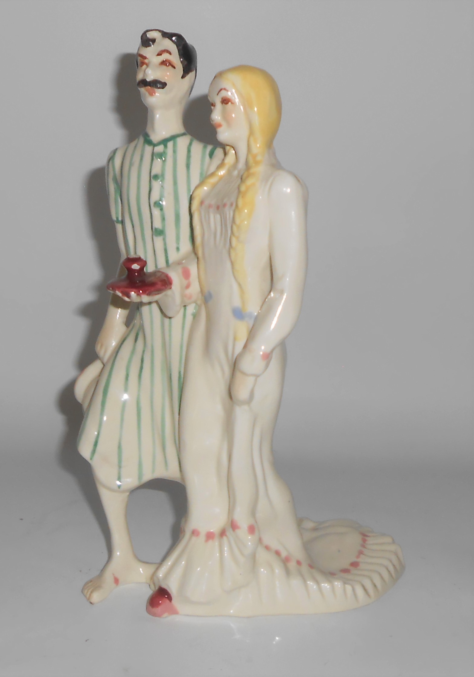 Brayton Laguna Pottery Gay Nineties Bedtime Couple