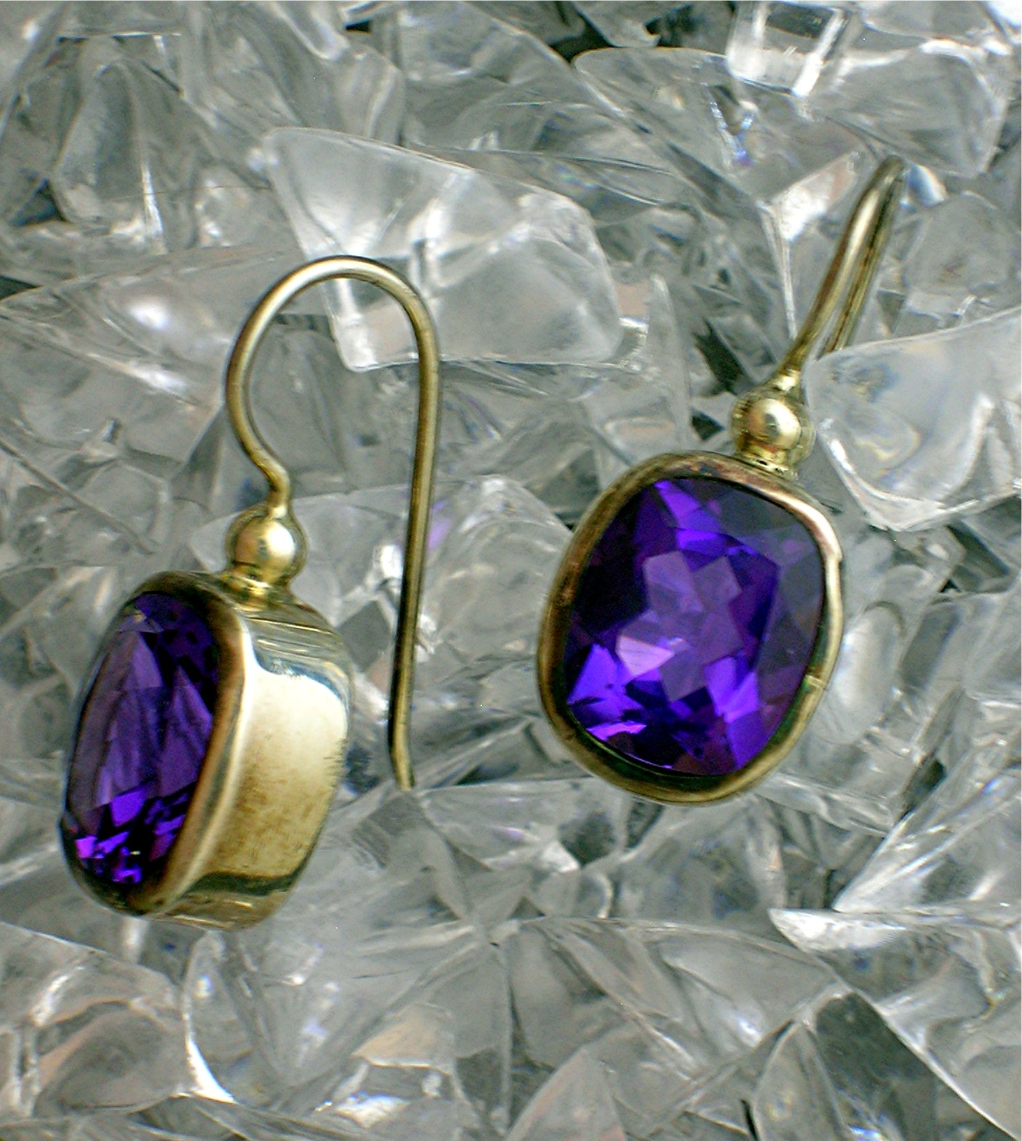 Sterling Silver Amethyst Earrings
