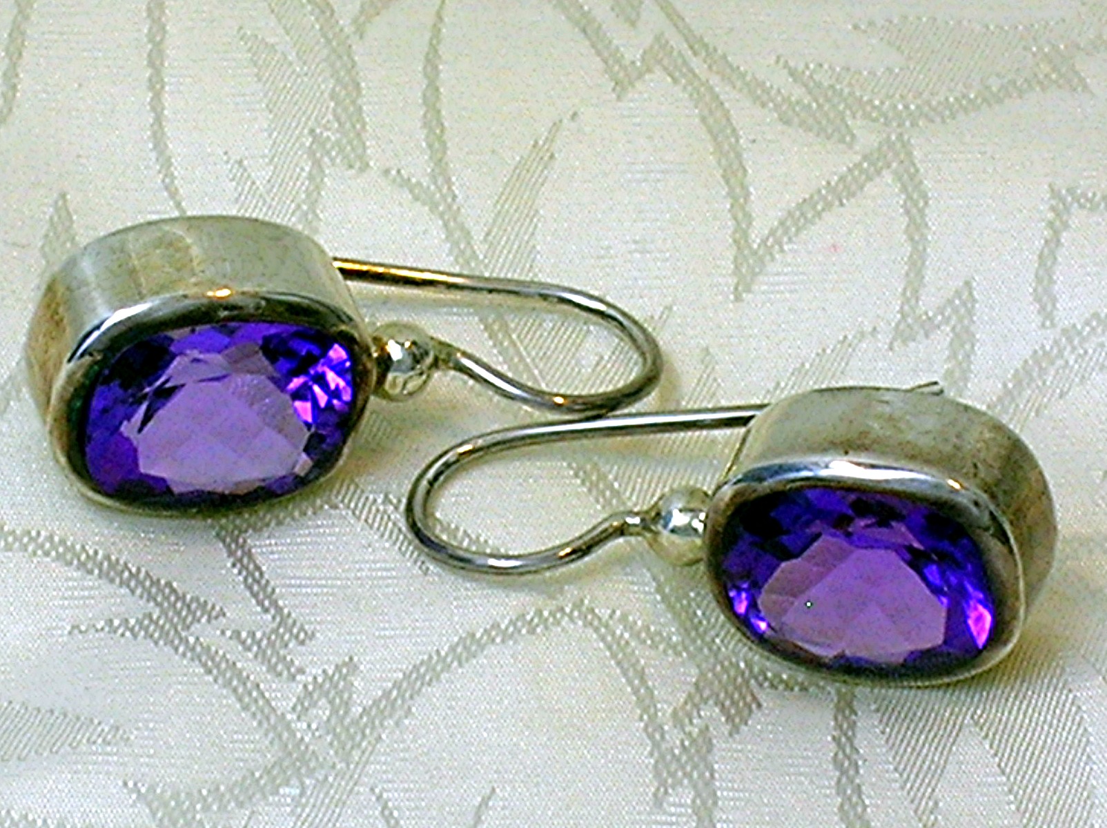 Sterling Silver Amethyst Earrings