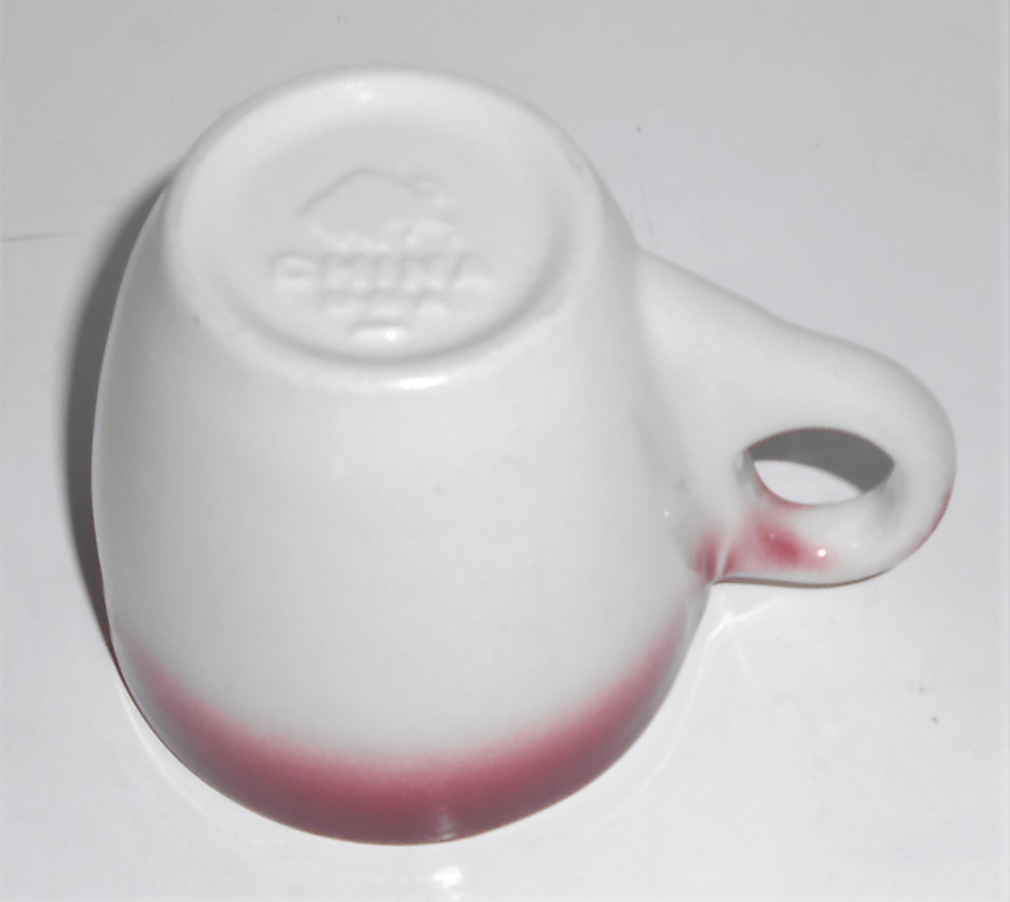 Buffalo Restaurant Ware China Red Airbrushed Demitasse