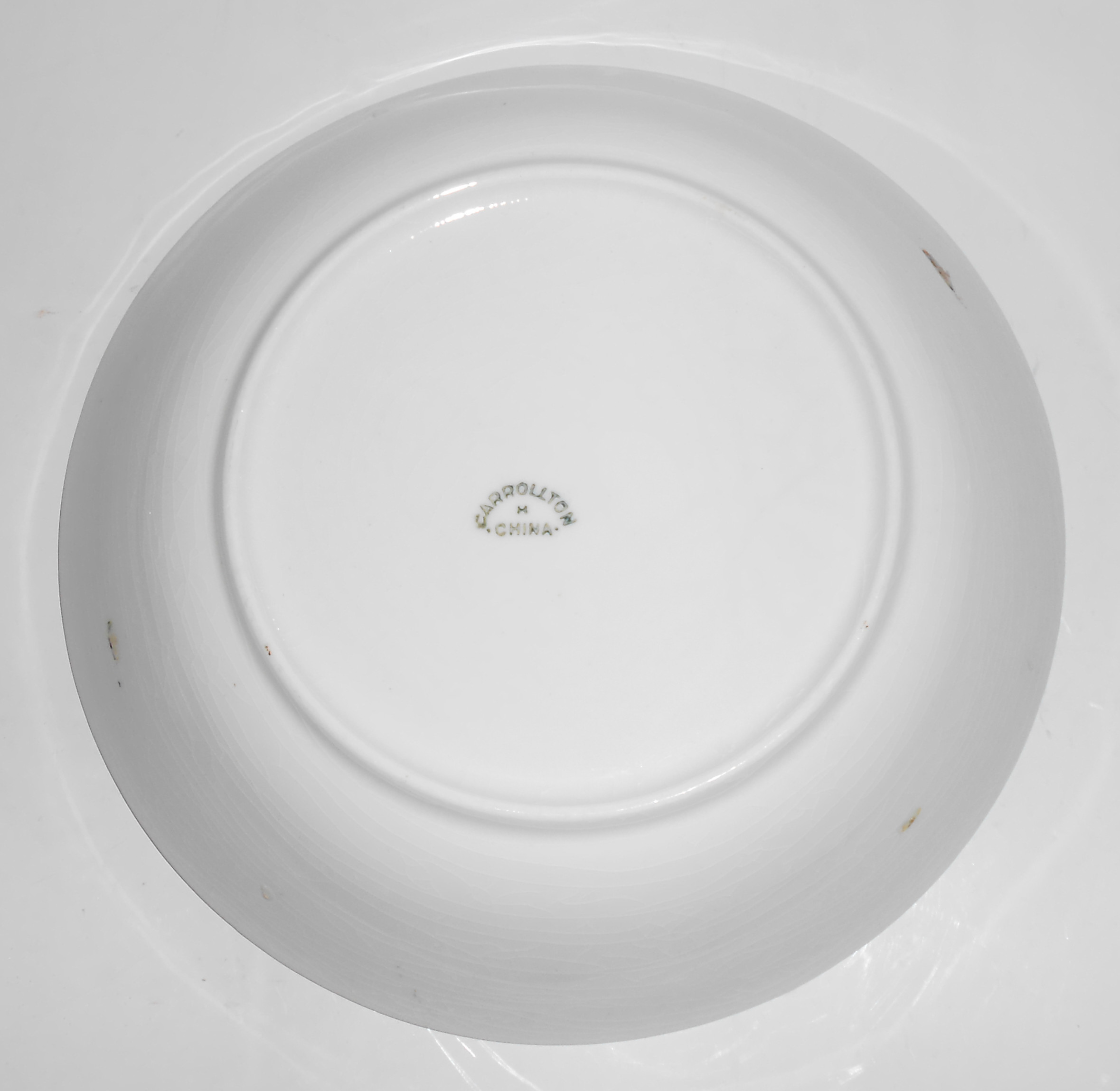 Carrolton China Floral w/Stripes Soup Bowl!