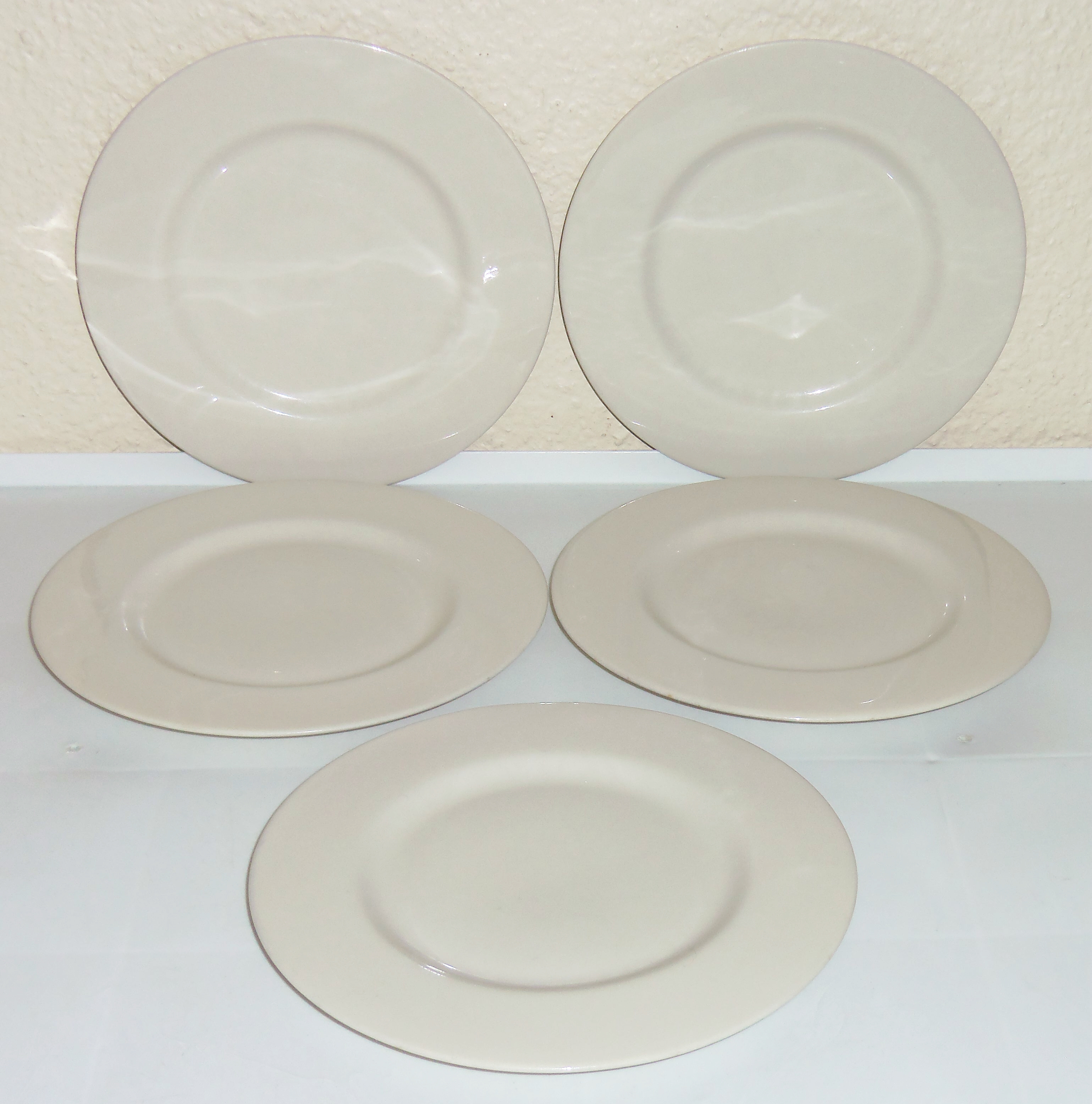 Flintridge China Bon-Lite Set/5 Bread Plates