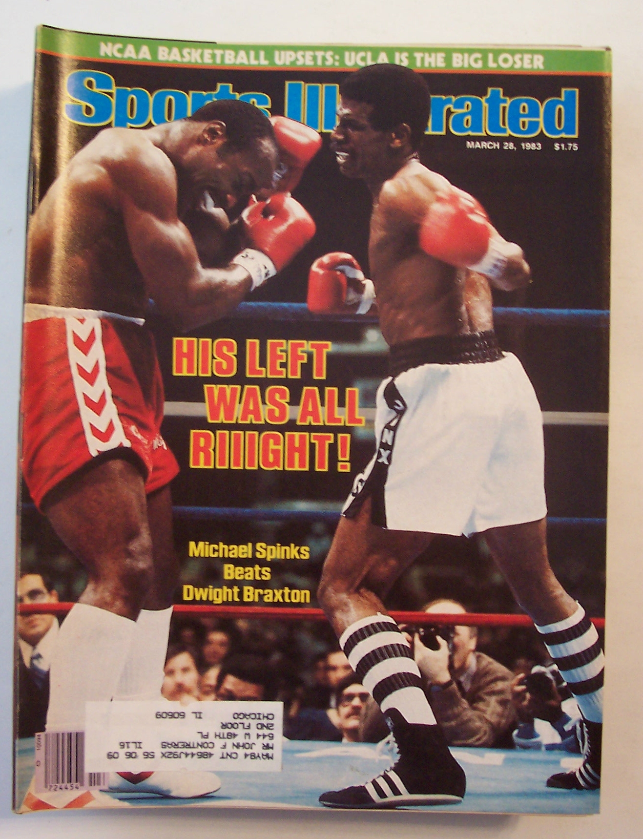Sports Illustrated Magazine-March 28, 1983-M. Spinks