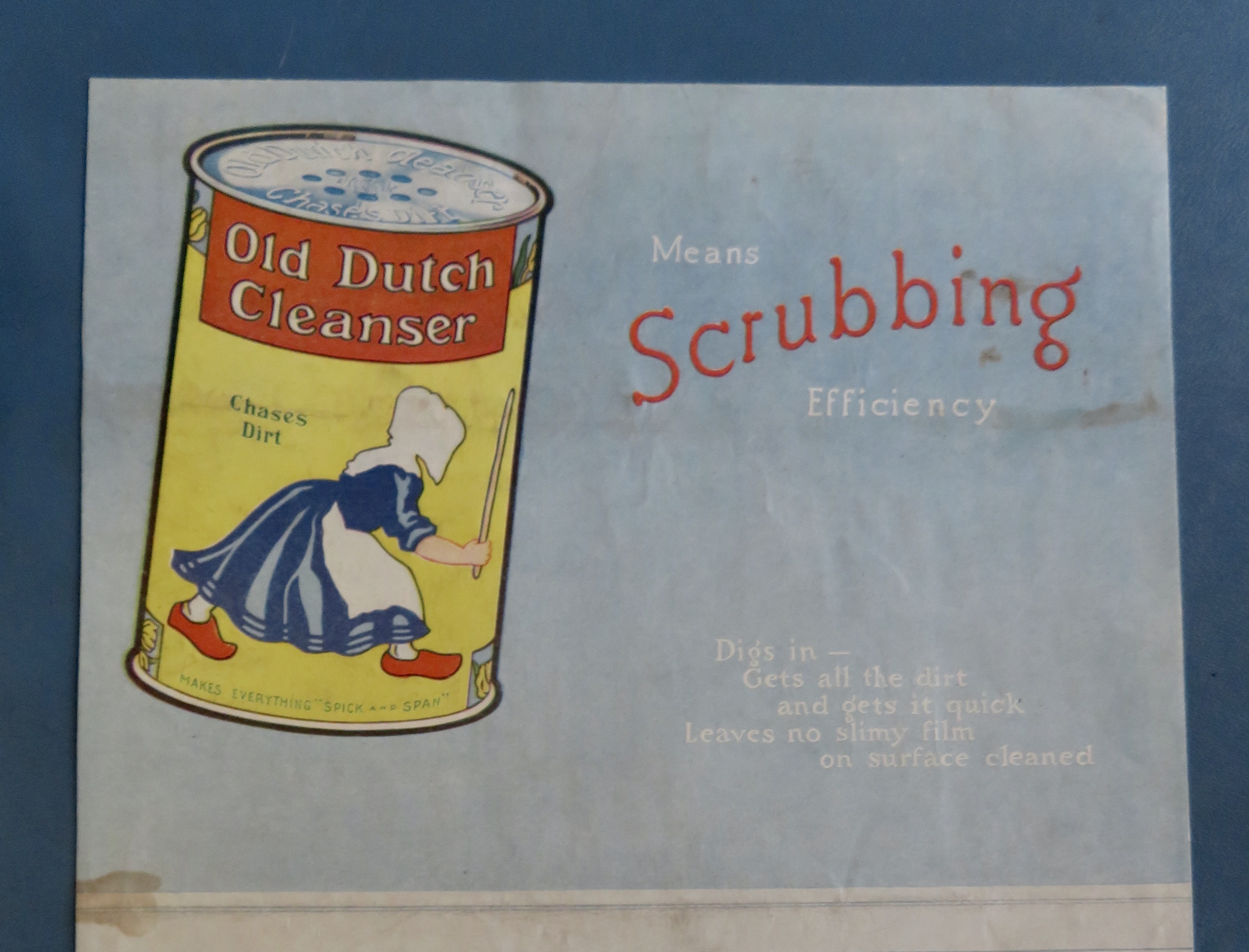 1918 Old Dutch Cleanser with Group of Maids with Brush