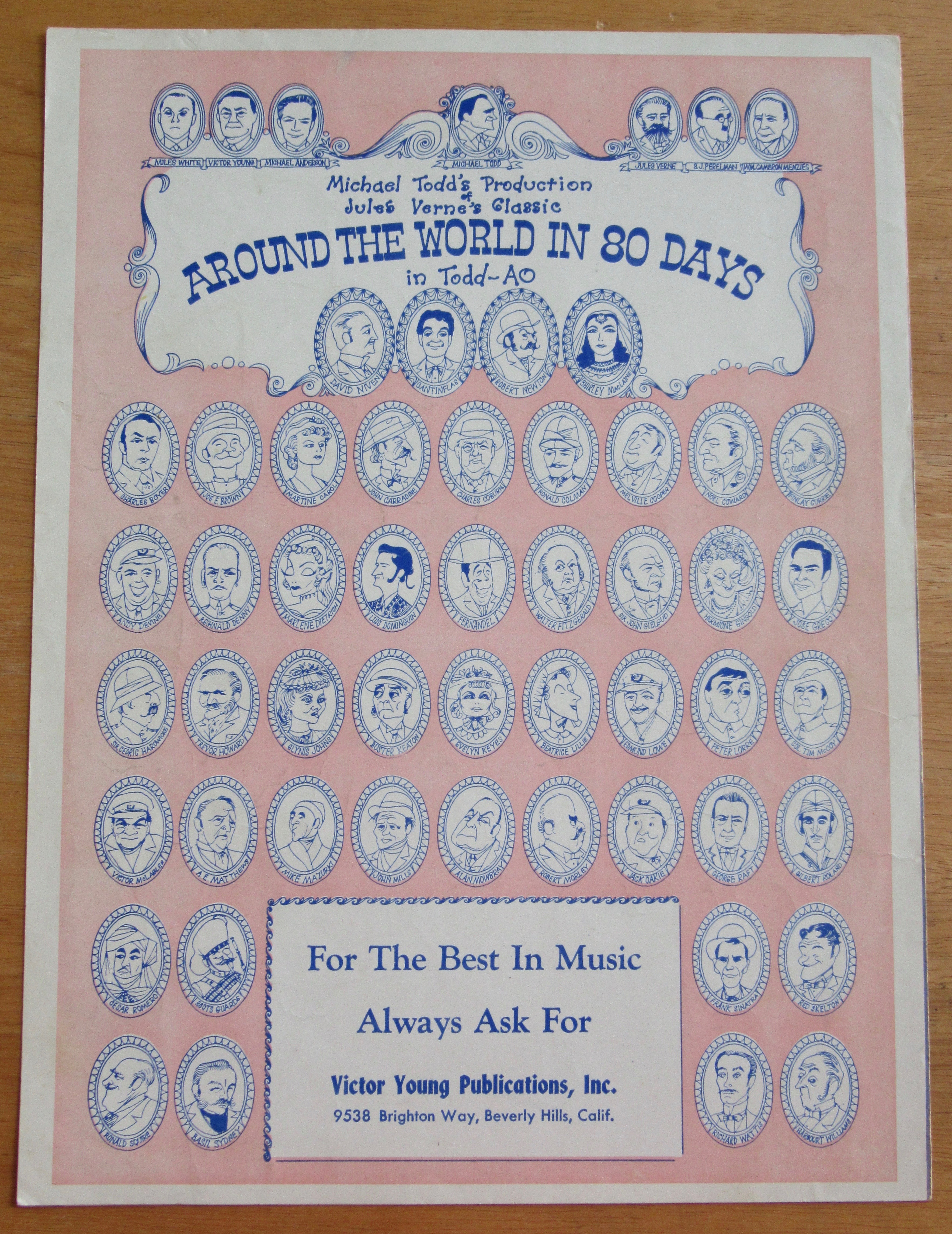 1956 Around The World Sheet Music