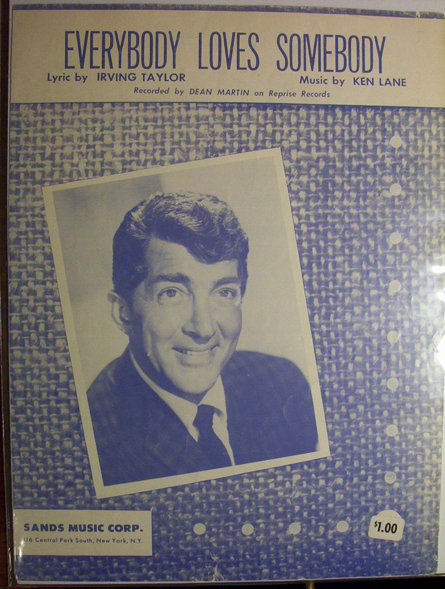 Sheet Music For 1958 Everybody Loves Somebody
