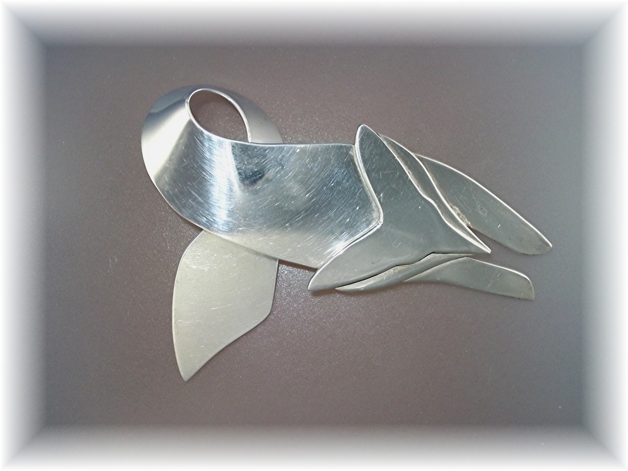 Brooch Sterling Silver  Large FOX Pin Mexico TP-S4