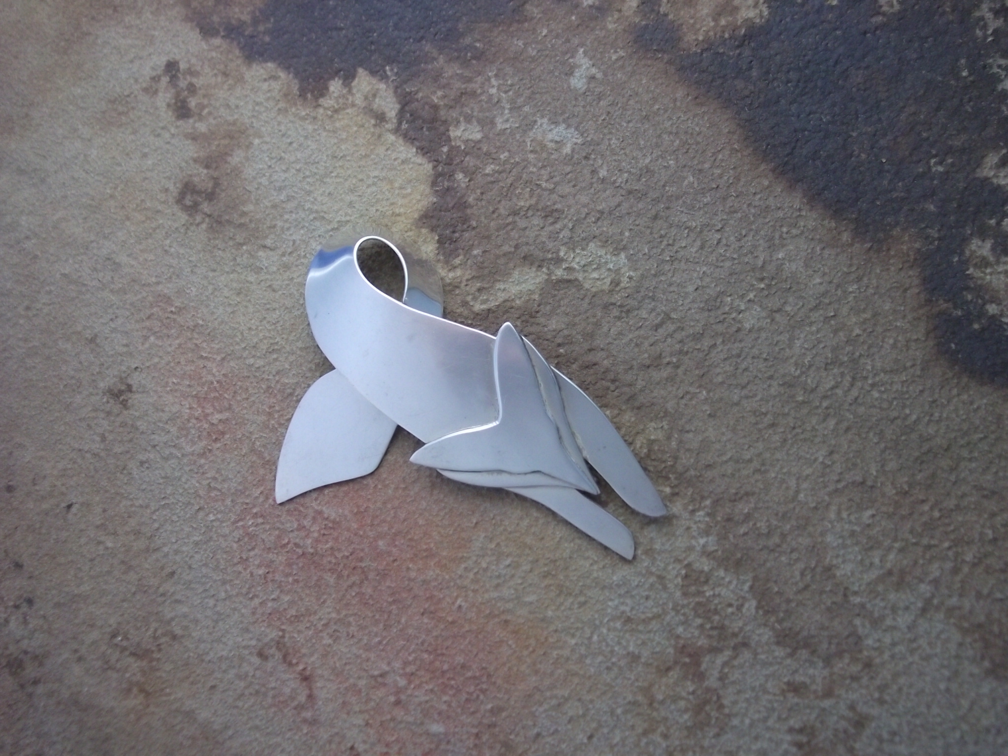 Brooch Sterling Silver  Large FOX Pin Mexico TP-S4