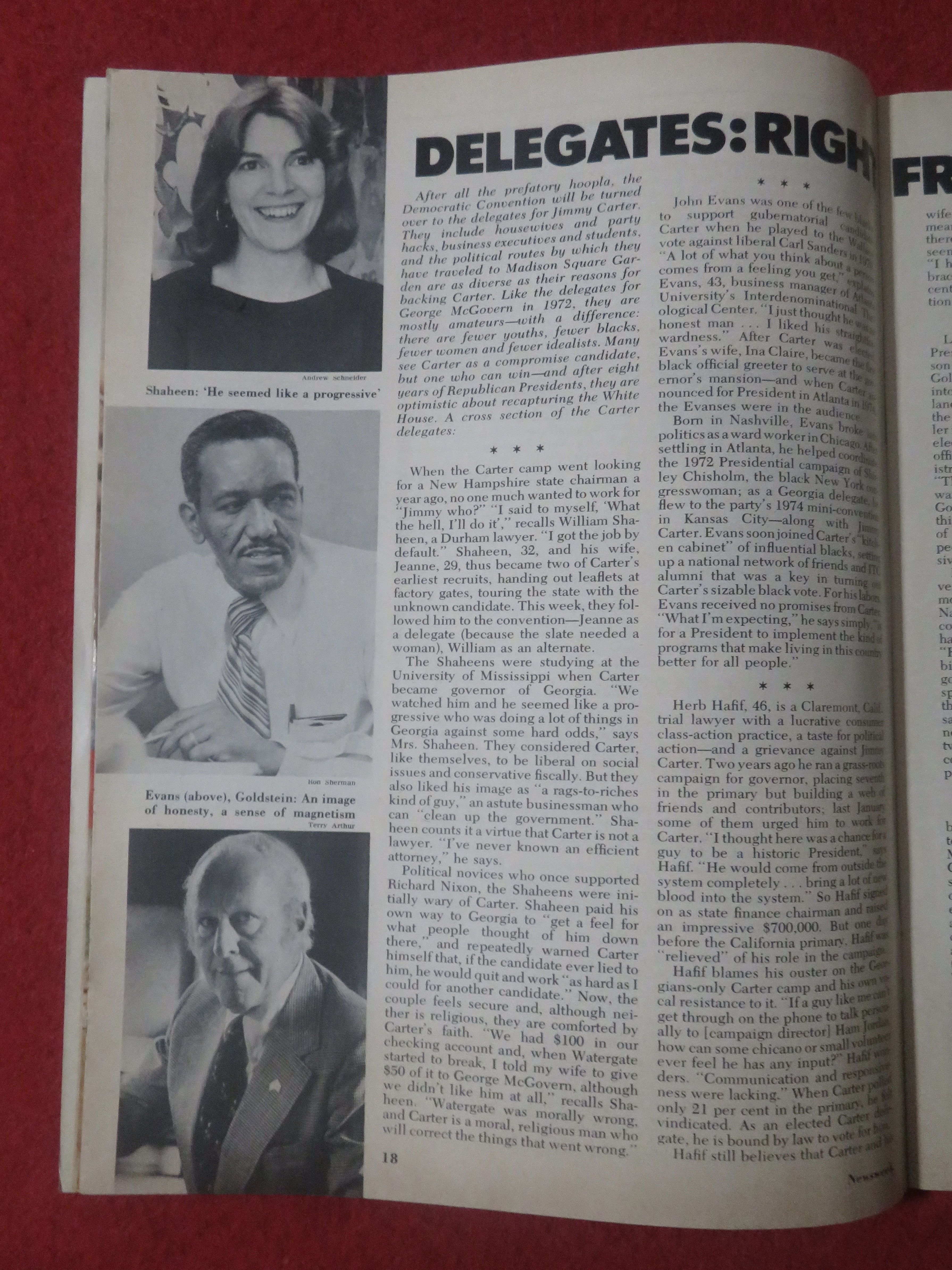 Newsweek Magazine July  19, 1976 Coming of Carter