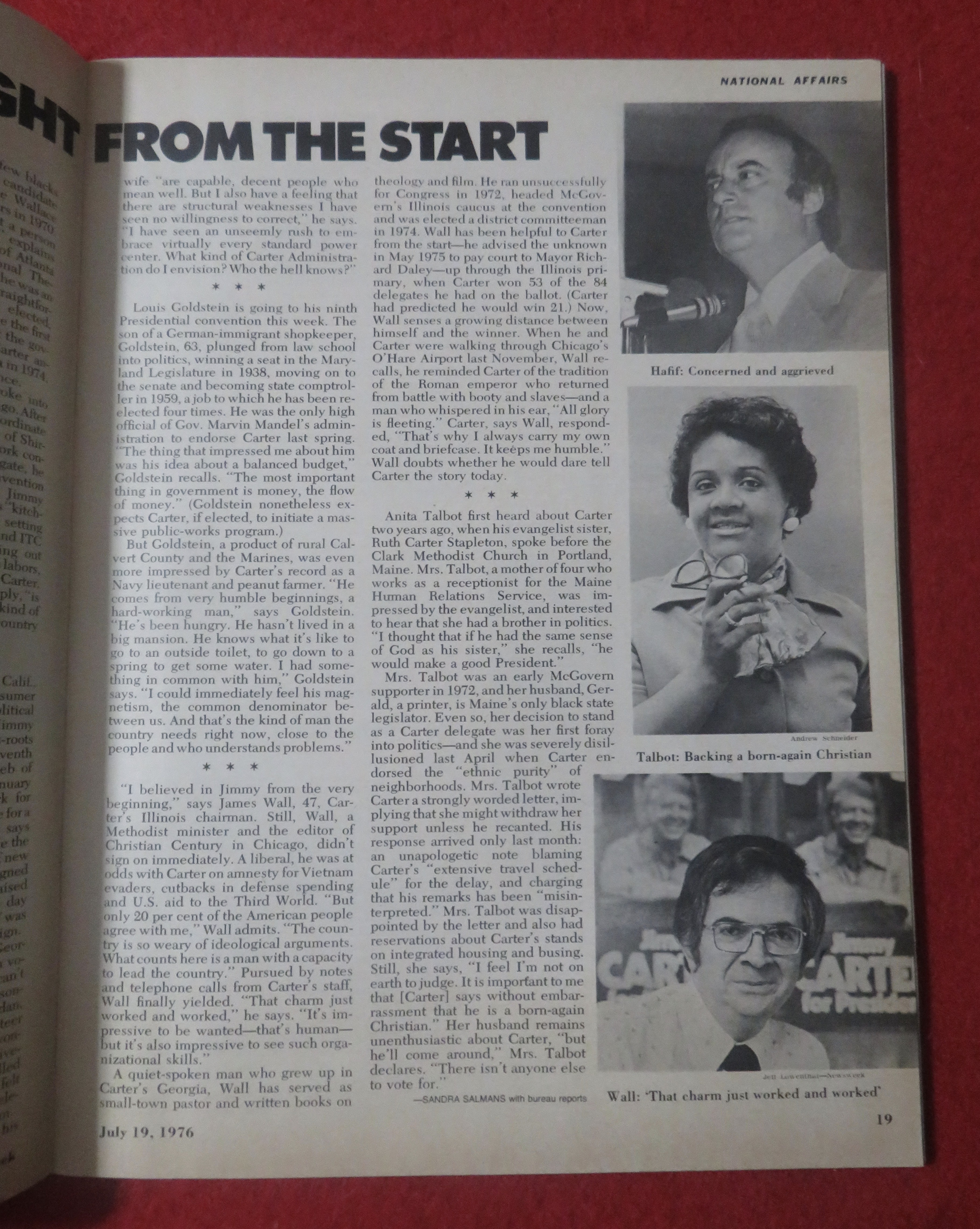 Newsweek Magazine July  19, 1976 Coming of Carter