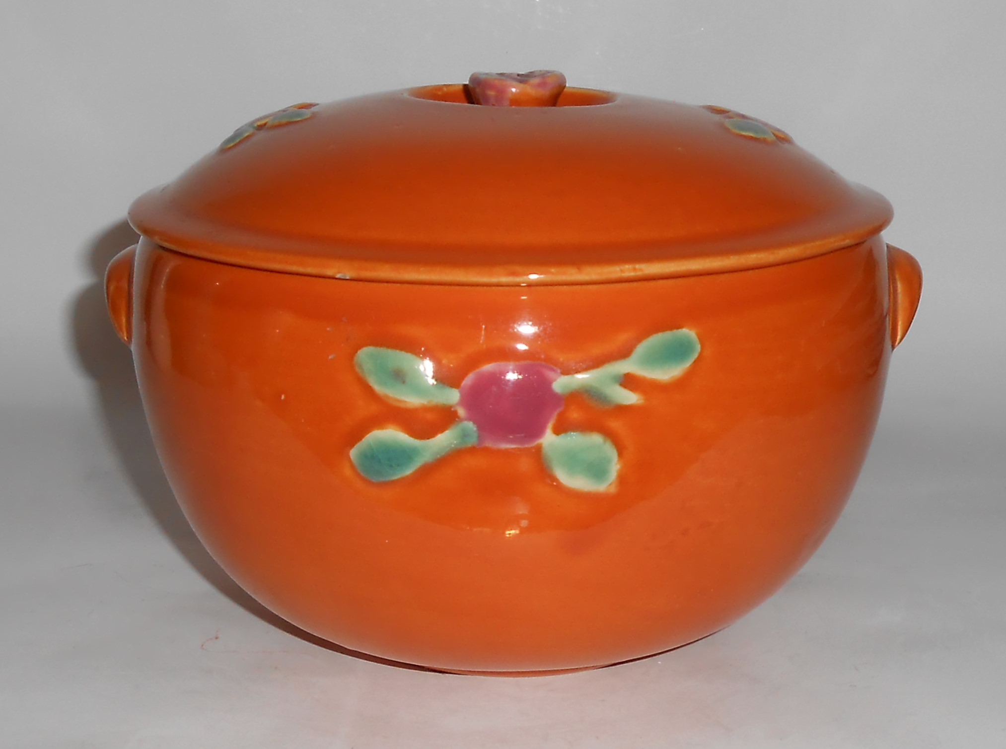 Coors Pottery Rosebud Orange Medium Triple Service Cass