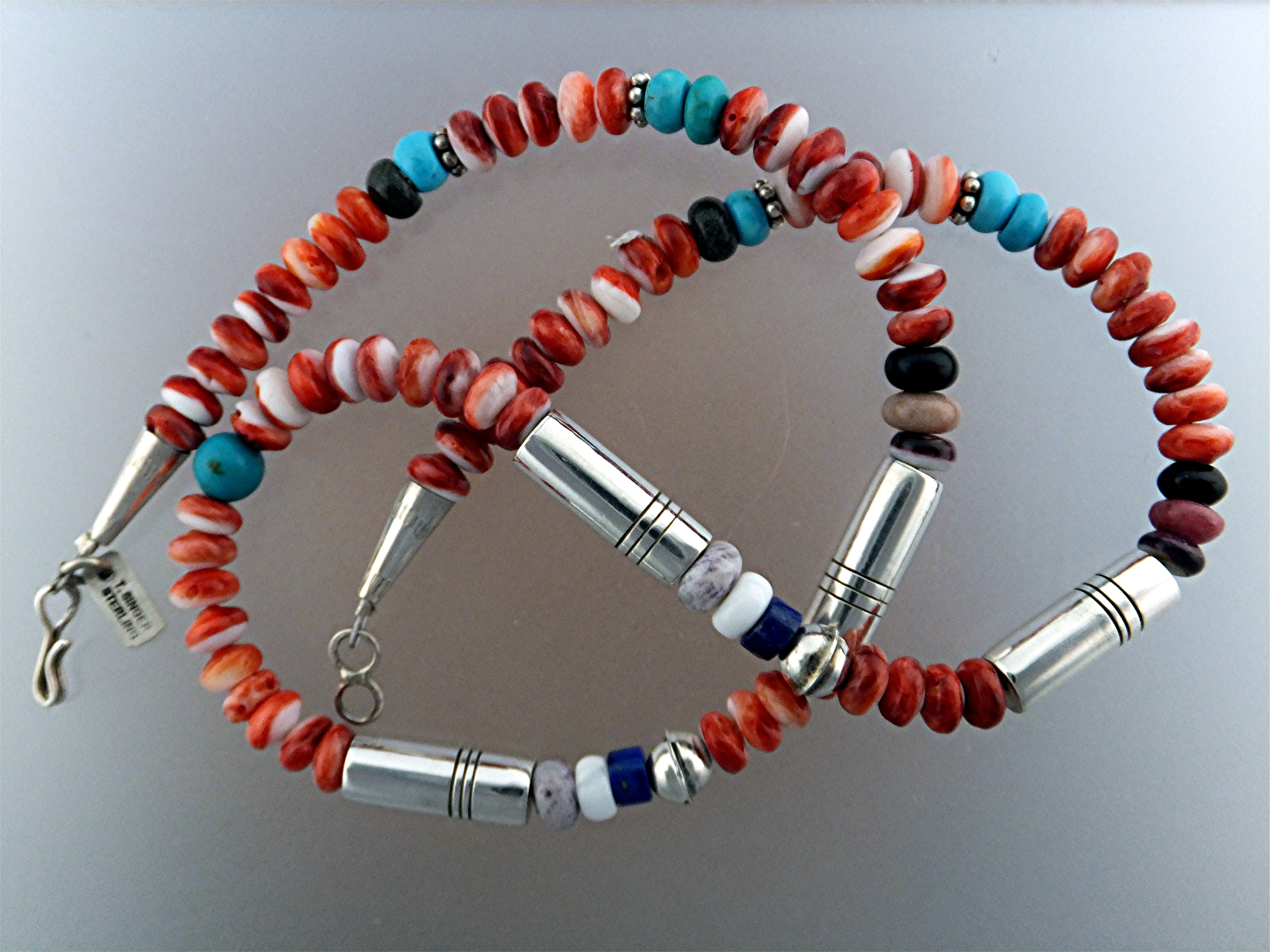 Navajo TOMMY SINGER Snr Spiny Oyster Sterling Silver