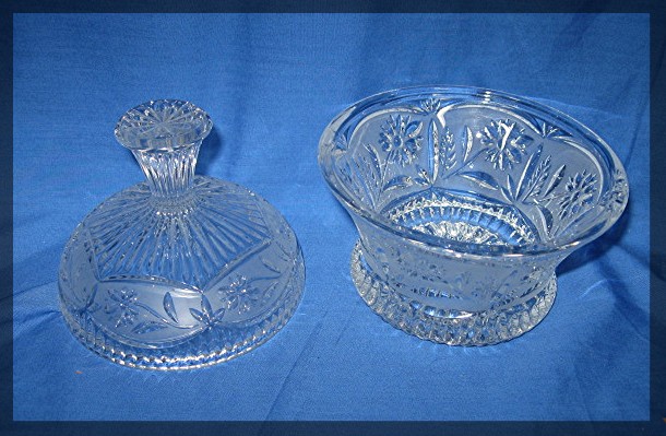 Crystal Candy Dish with lid