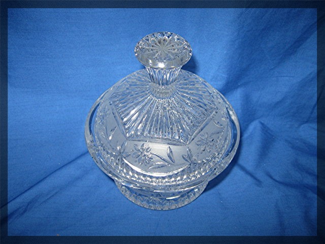 Crystal Candy Dish with lid