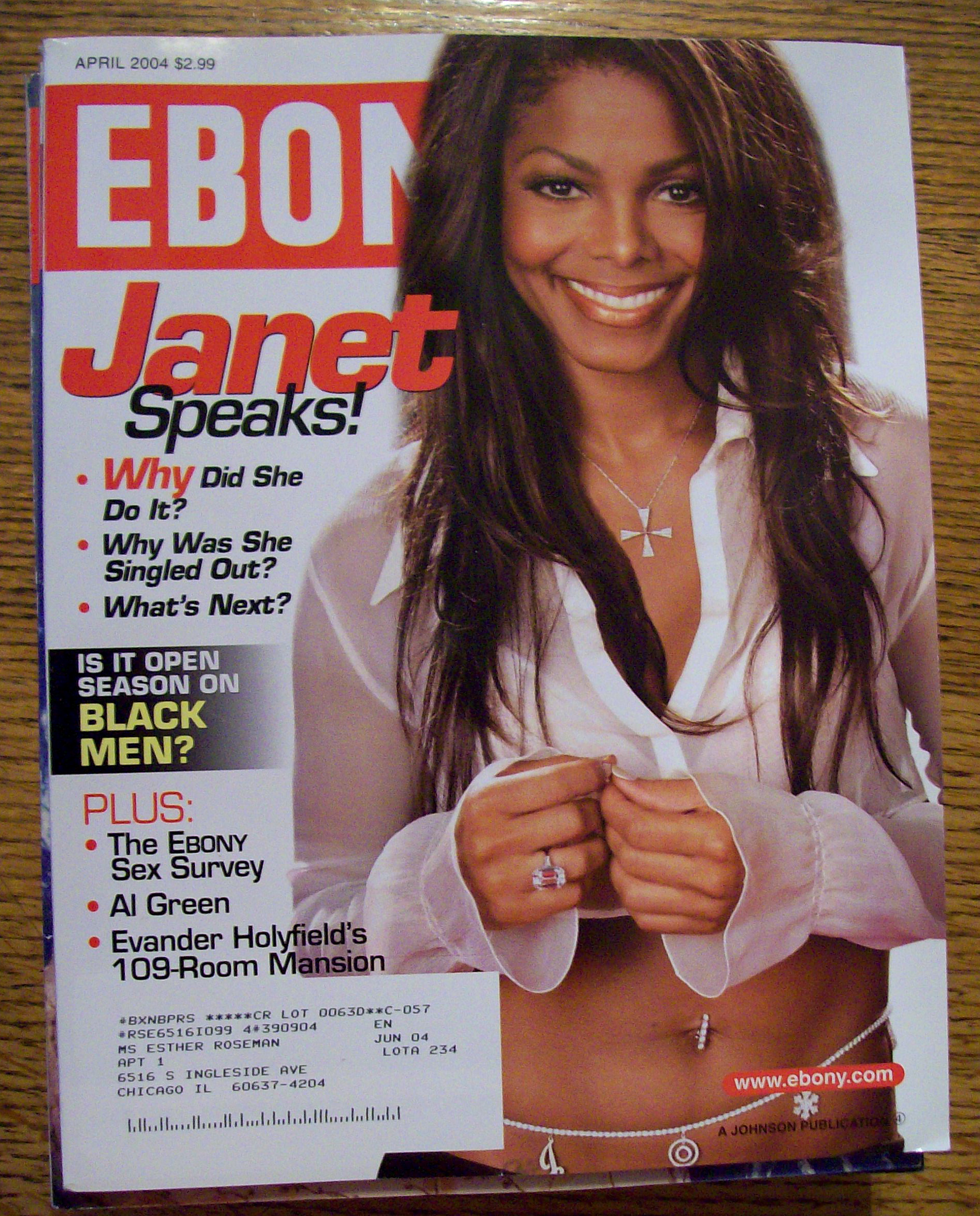 Ebony Magazine - April 2004 - Janet Jackson