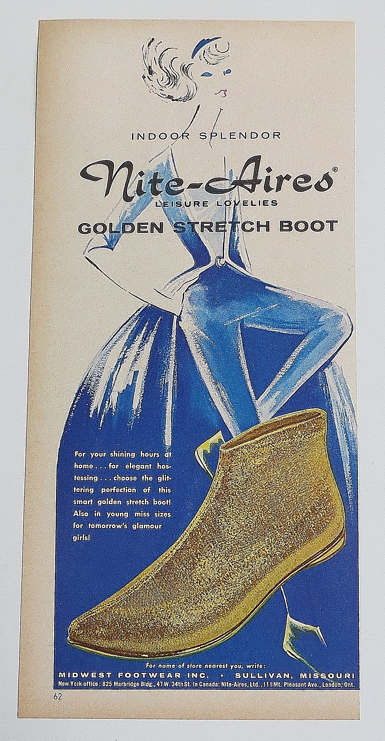 1963 Nite Aires Boot With Golden Stretch Boot