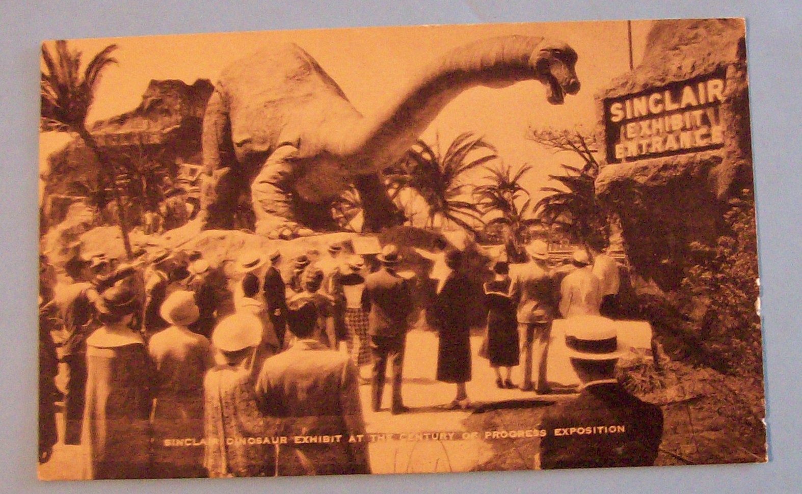 1933 Century of Progress, Sinclair Dinosaur Postcard