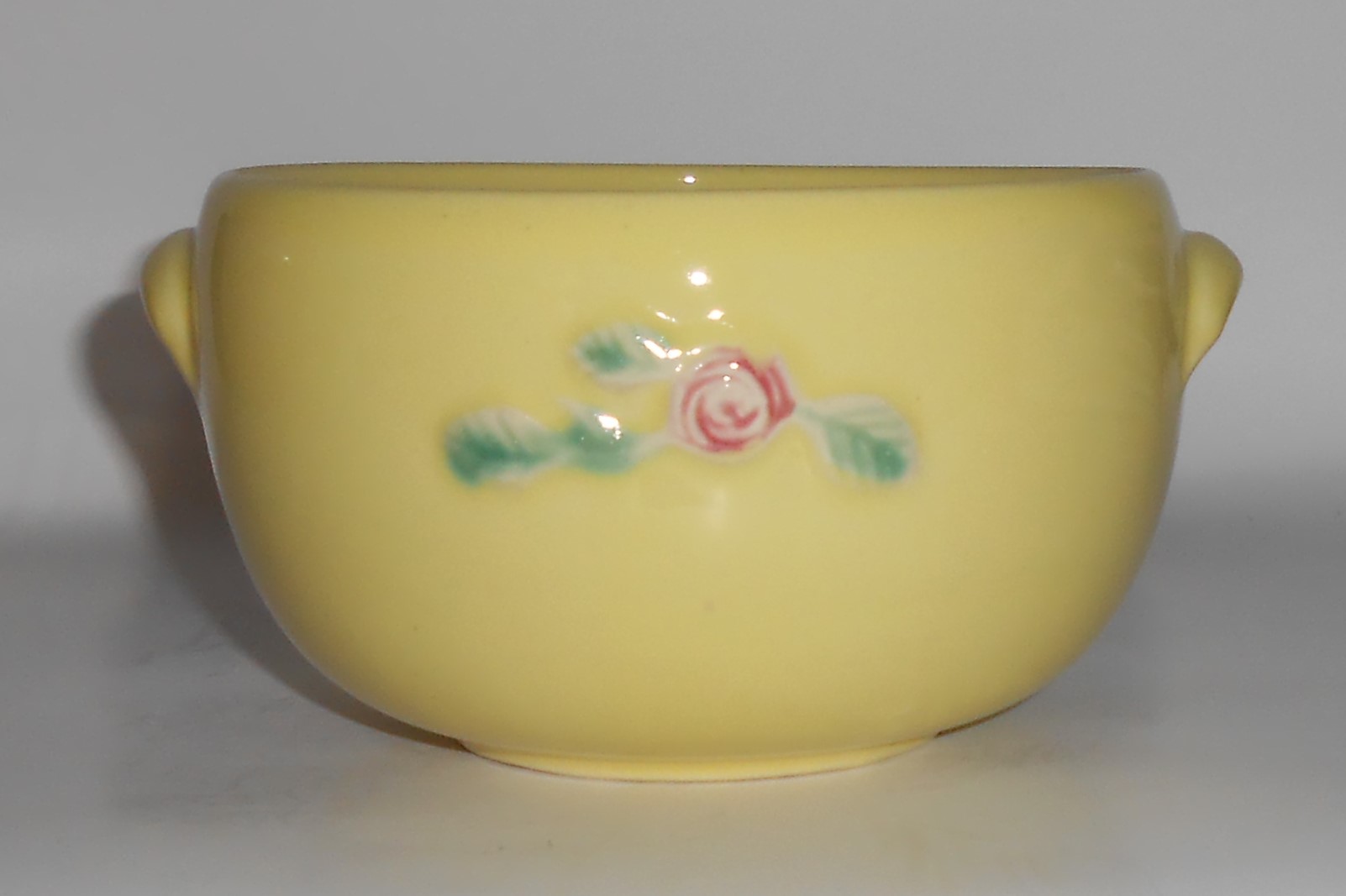 Coors Pottery Rosebud Yellow Small Pudding Bowl